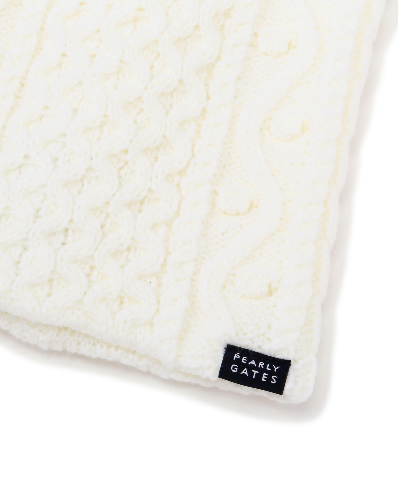 フラワーワッペンアラン編みニットレッグウォーマー (LADIES)