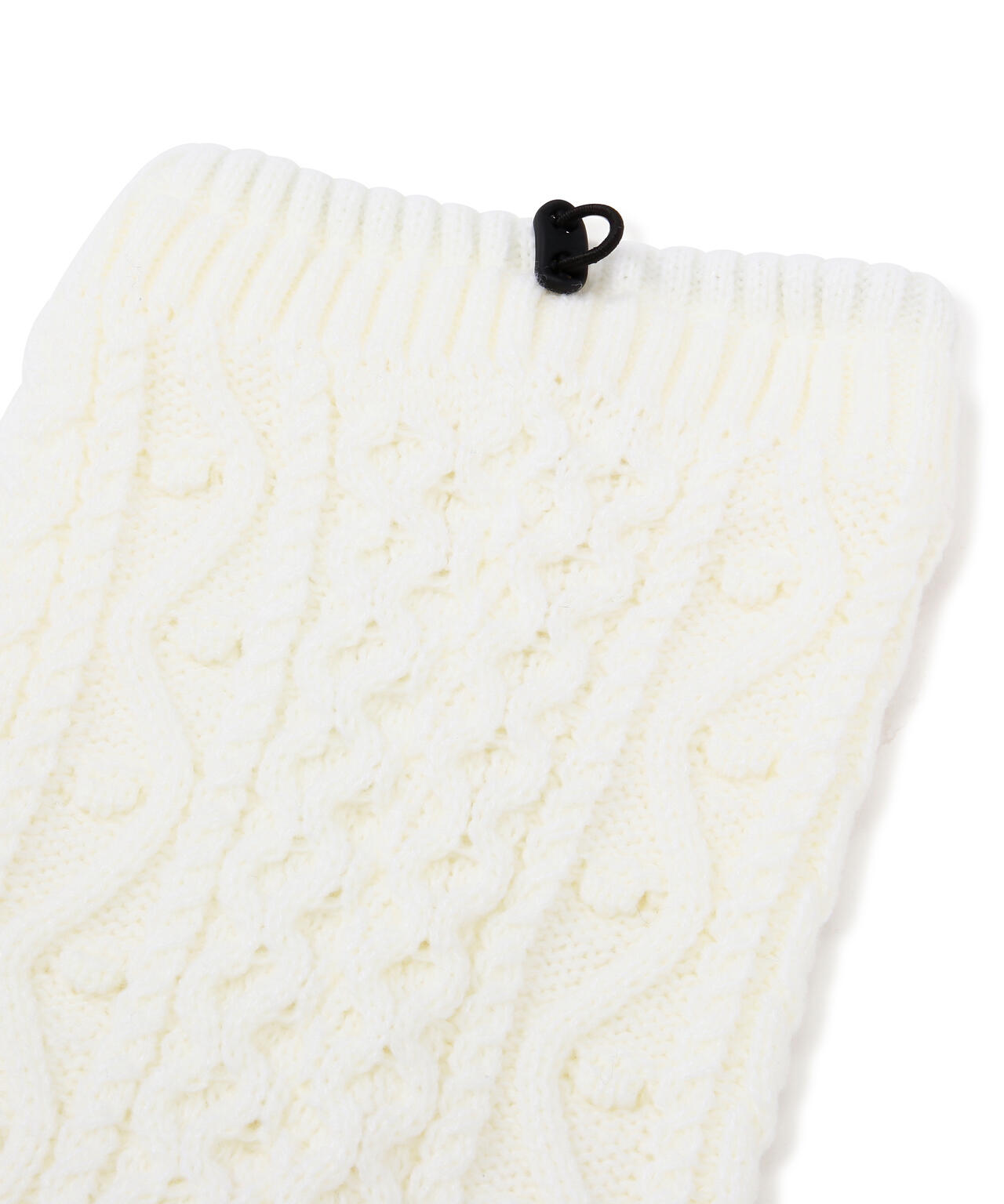 フラワーワッペンアラン編みニットレッグウォーマー (LADIES) | PEARLY