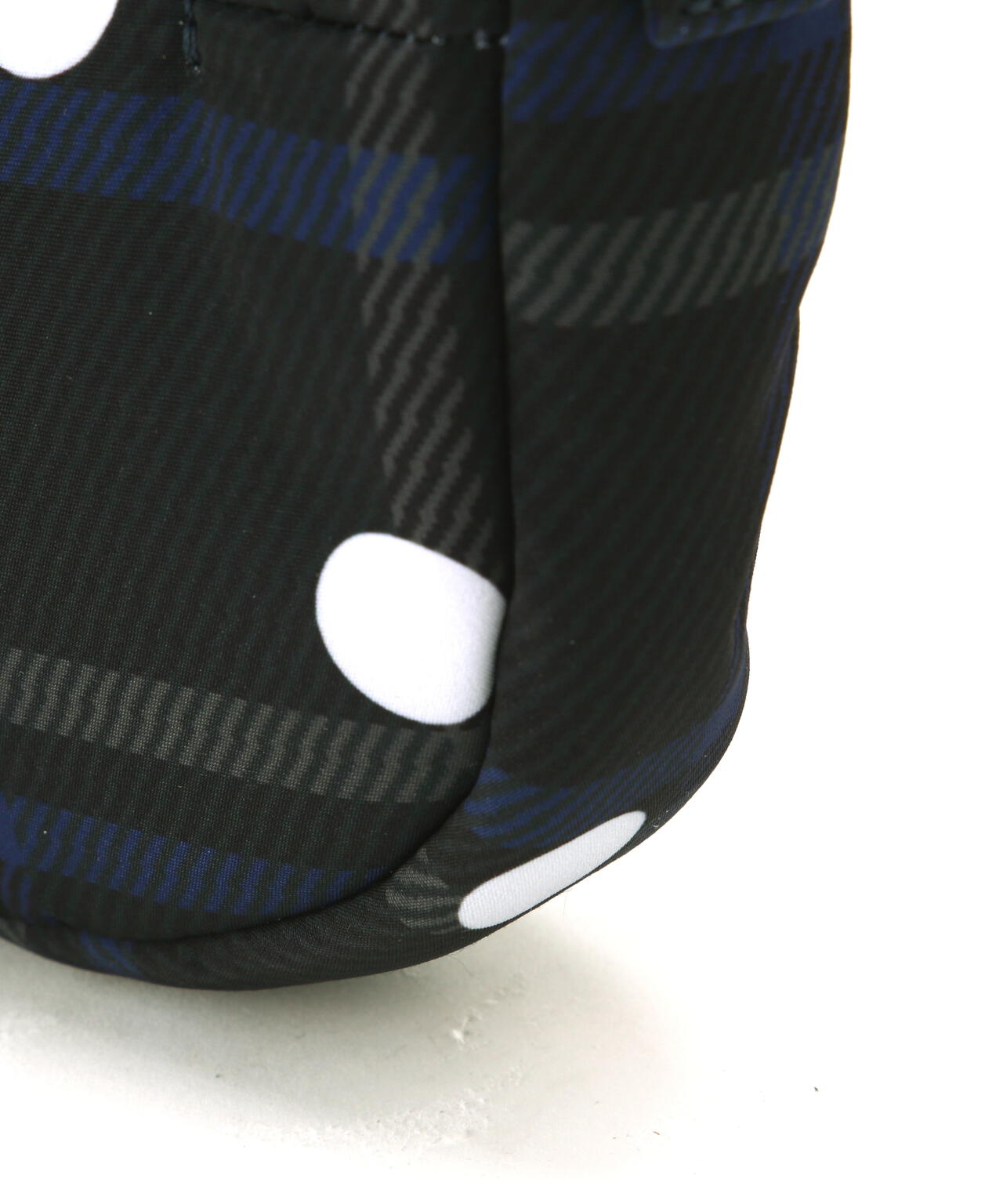 チェック×ドット柄中綿マルチポーチ (UNISEX)