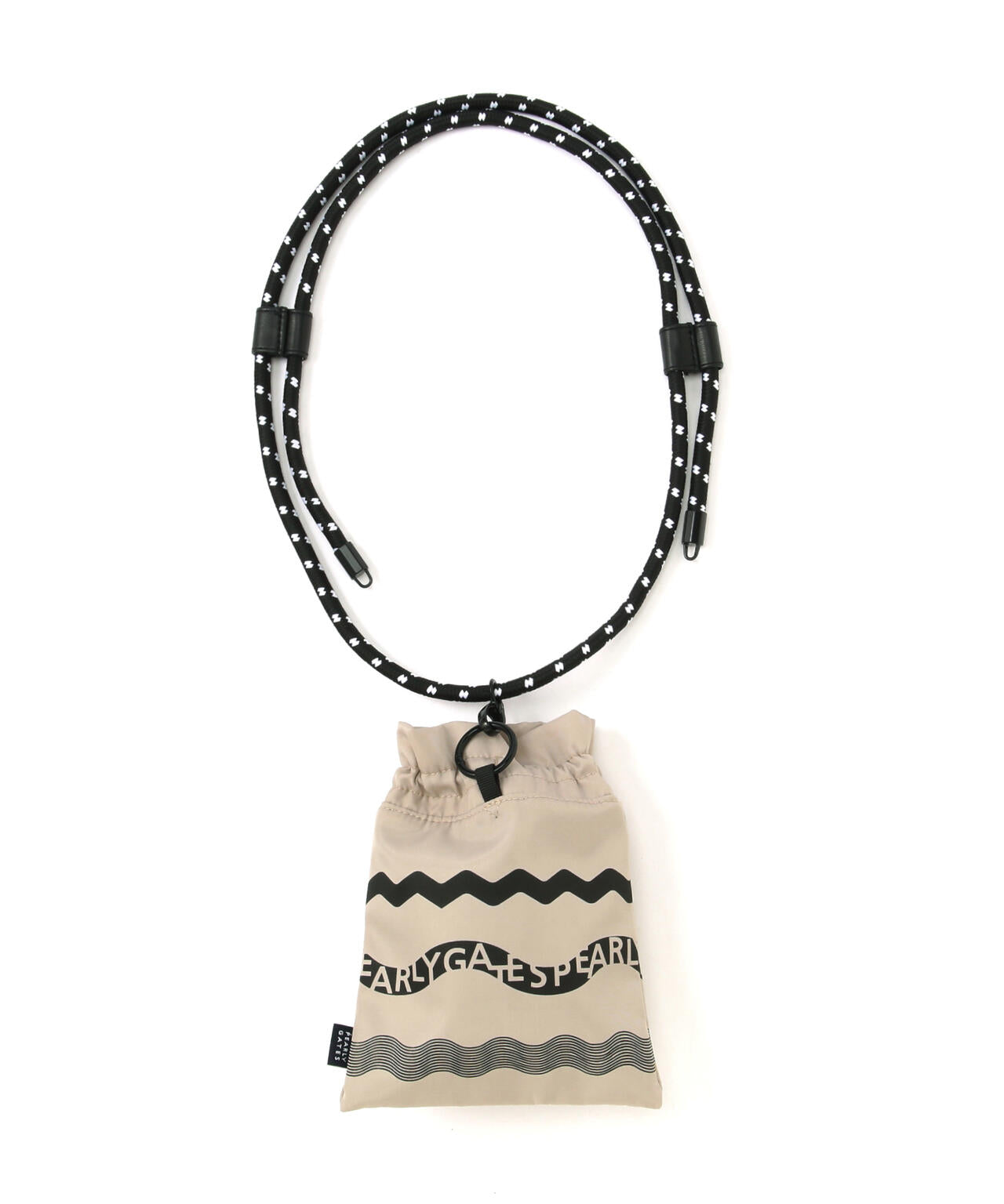 ウェーブロゴボーダーショルダーポーチ (UNISEX)