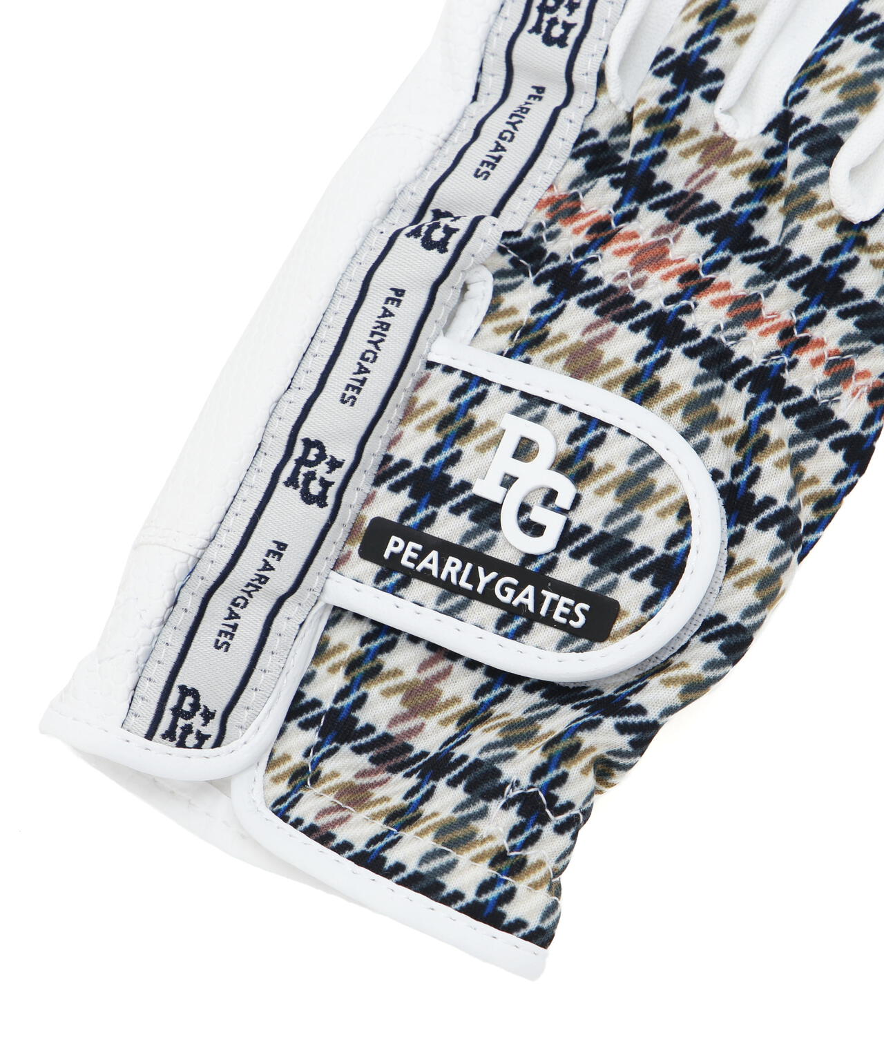 ガンクラブチェック柄合皮ネイルスルーグローブ (両手用) (LADIES