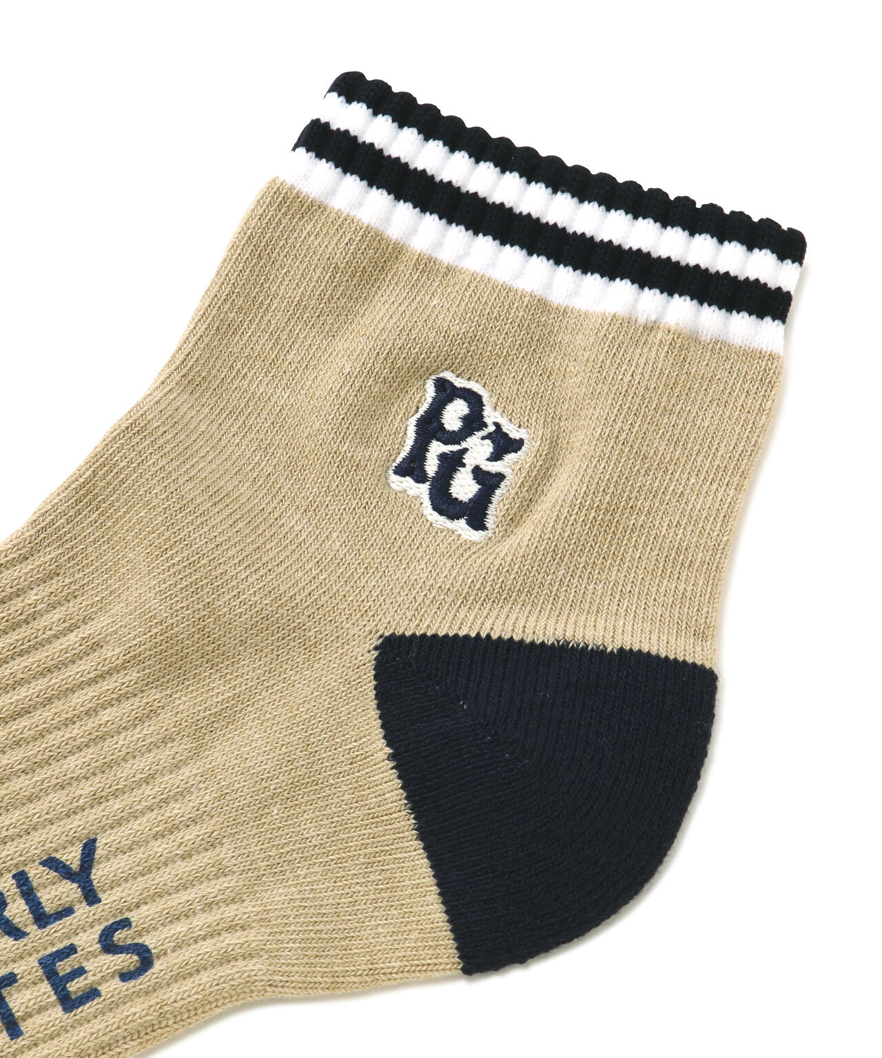 口ボーダーショートソックス (LADIES)