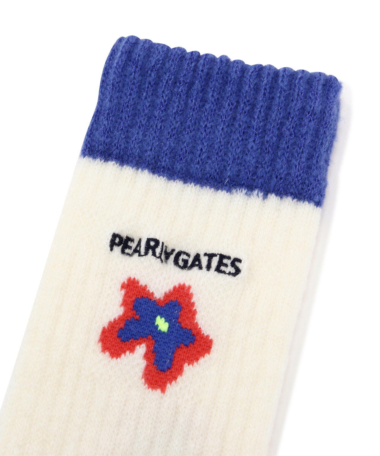 フラワーモチーフミドルソックス (LADIES)