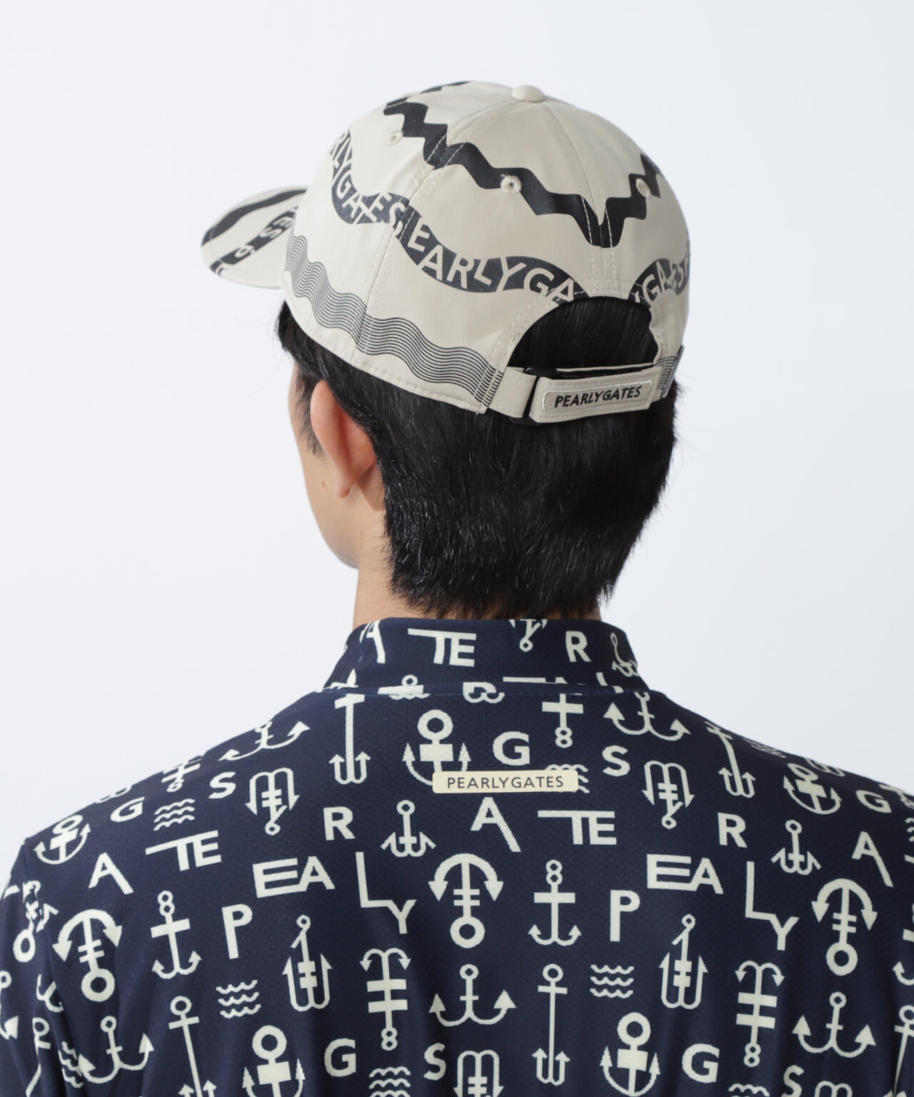 ウェーブロゴボーダー柄キャップ (UNISEX)