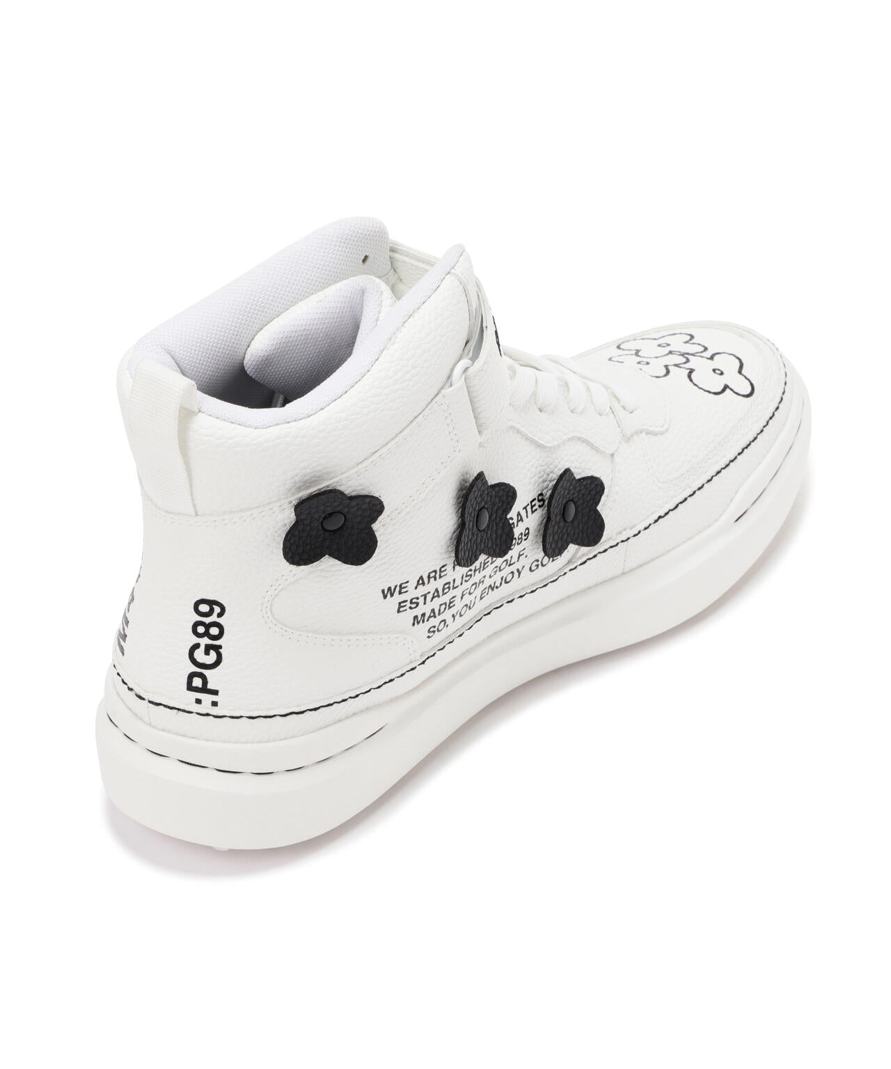 ロゴ×花柄ハイカットシューズ (MENS)