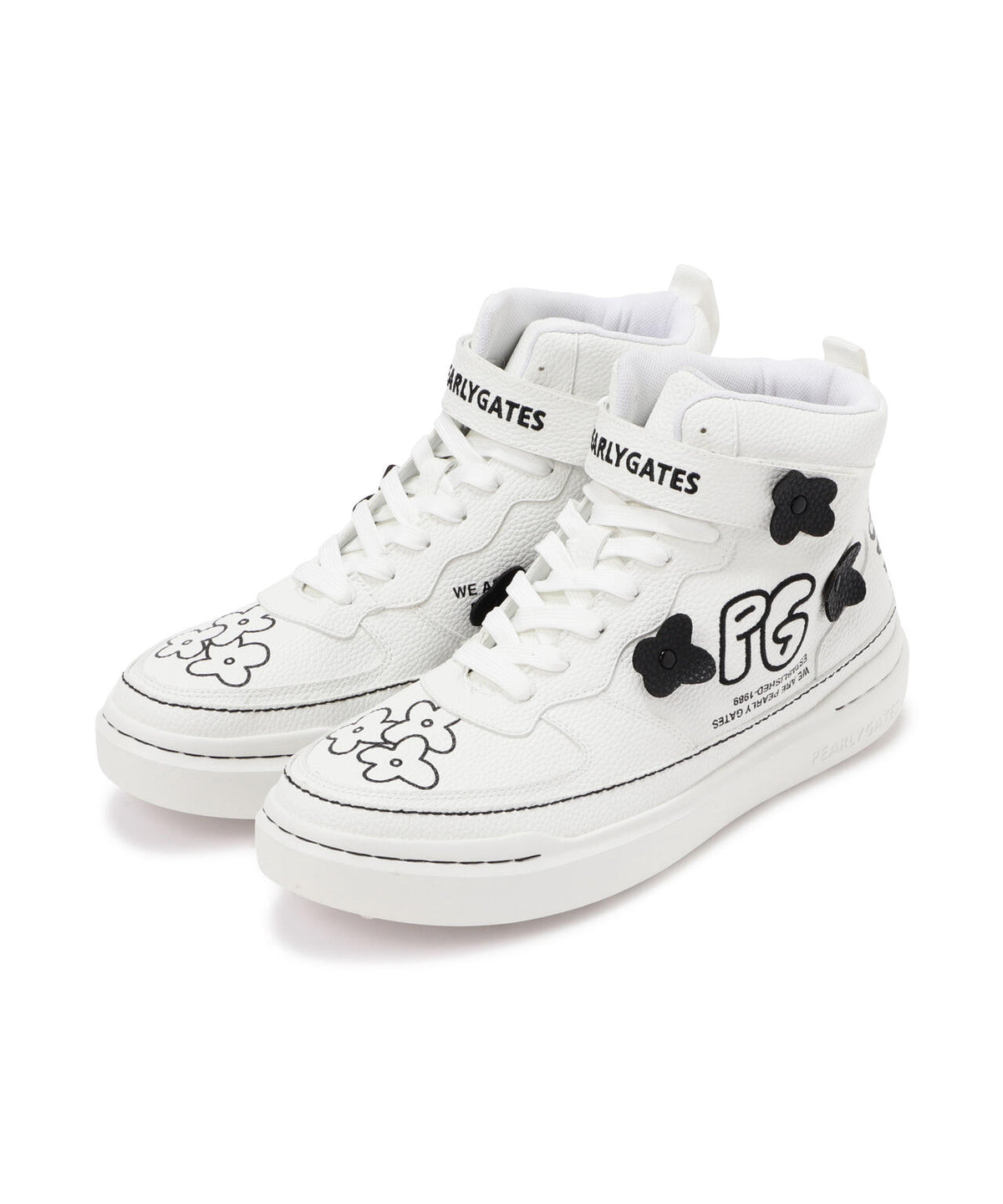 ロゴ×花柄ハイカットシューズ (MENS) | PEARLY GATES（パーリーゲイツ 