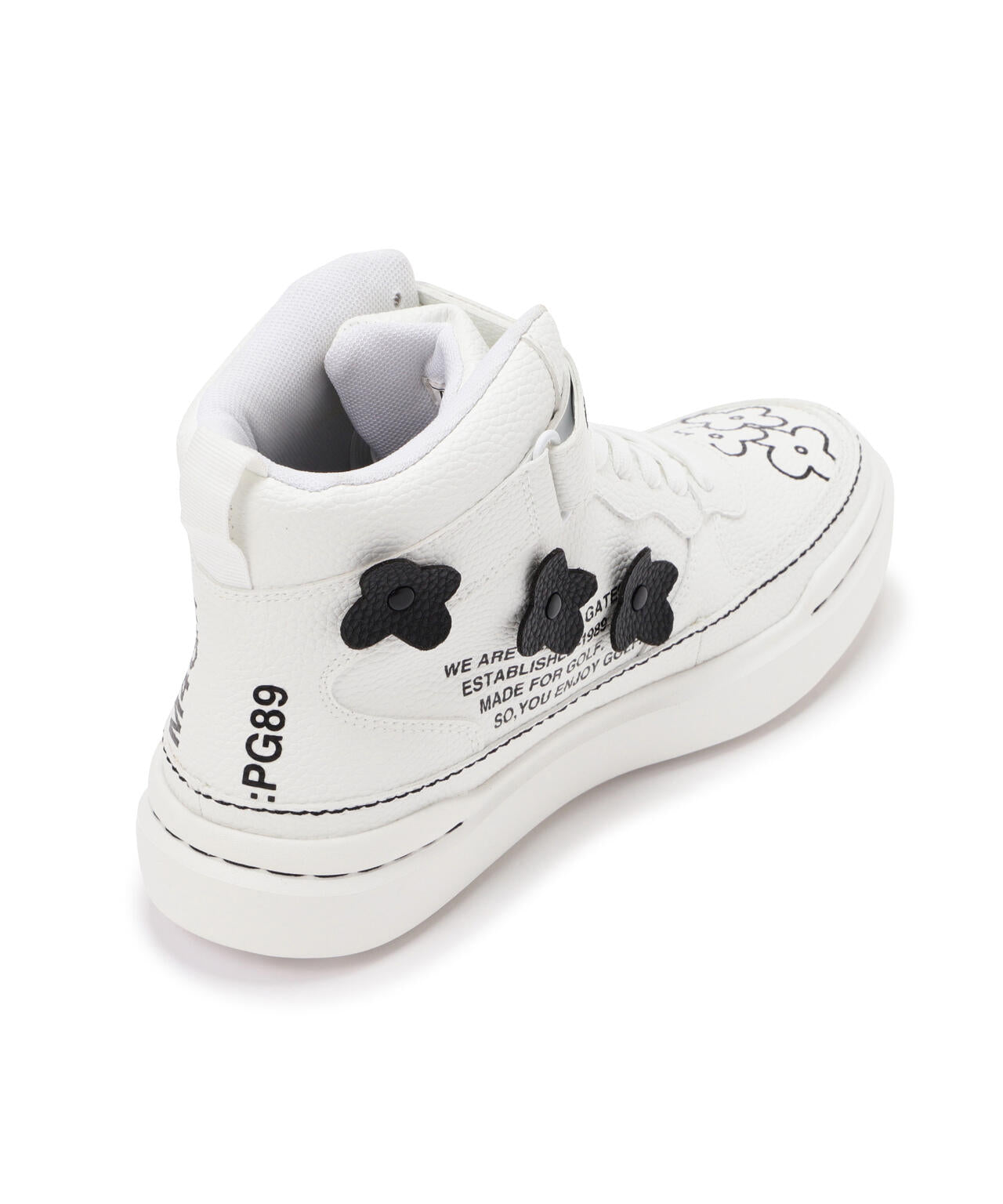 ロゴ×花柄ハイカットシューズ (LADIES)