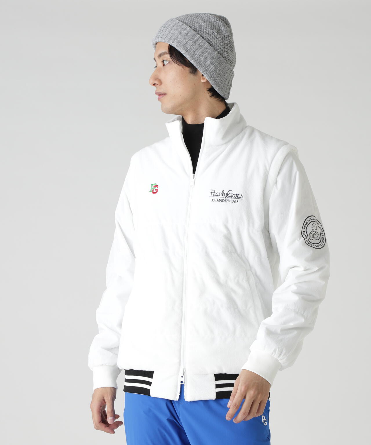 Nyストレッチリップストップ×超KARUISHI軽量中綿リバーシブルスタンドブルゾン