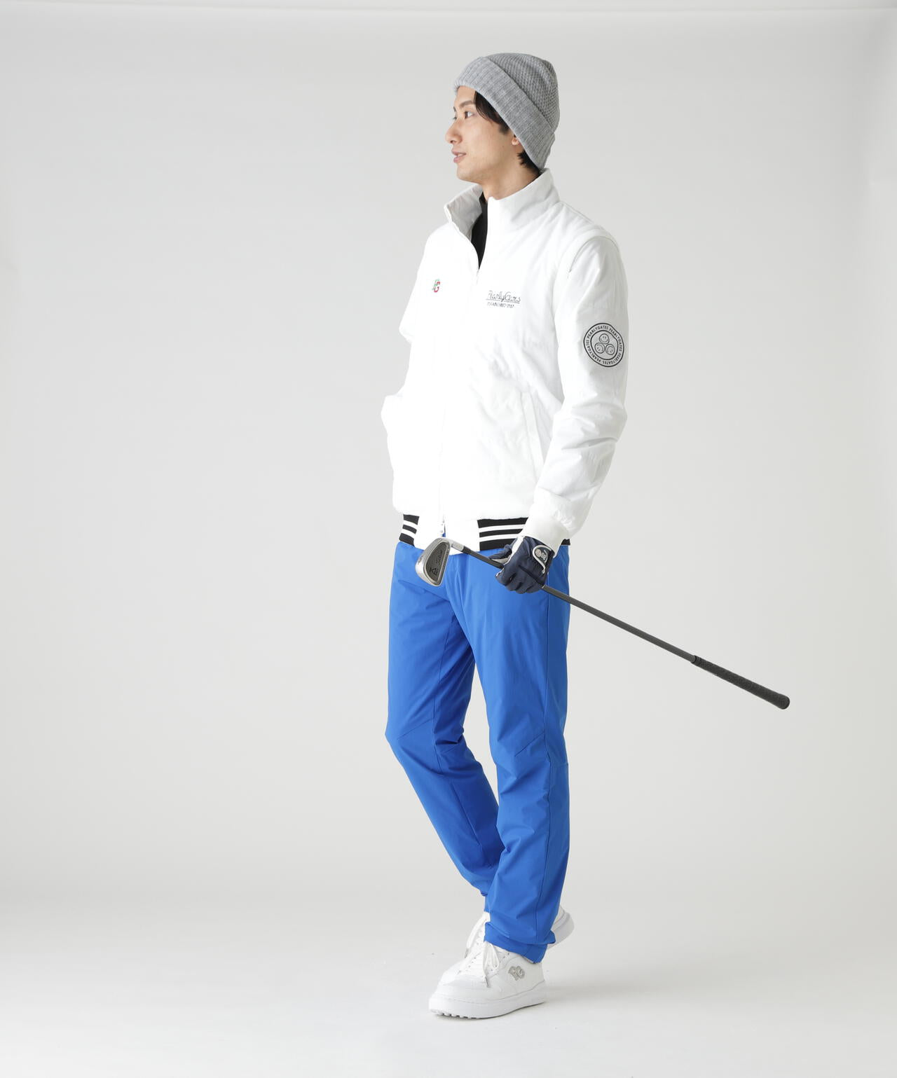 Nyストレッチリップストップ×超KARUISHI軽量中綿リバーシブルスタンドブルゾン