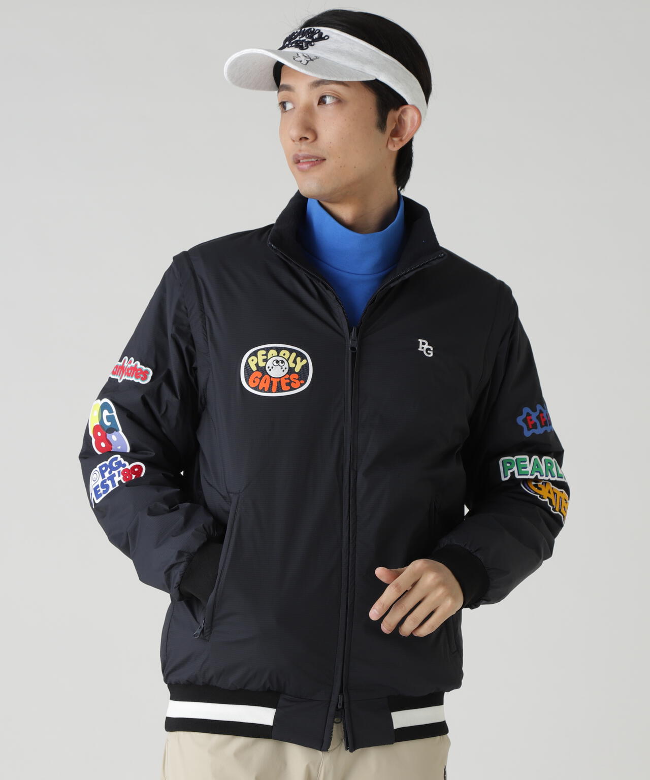 Nyストレッチリップストップ×超KARUISHI軽量中綿リバーシブルスタンドブルゾン