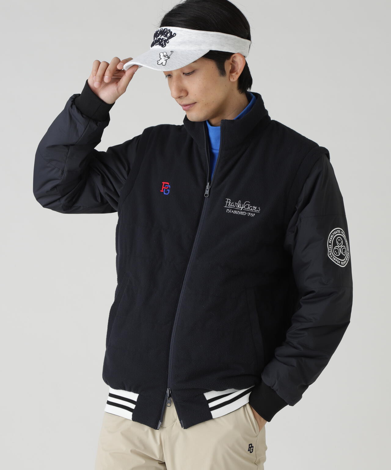 Nyストレッチリップストップ×超KARUISHI軽量中綿リバーシブルスタンドブルゾン