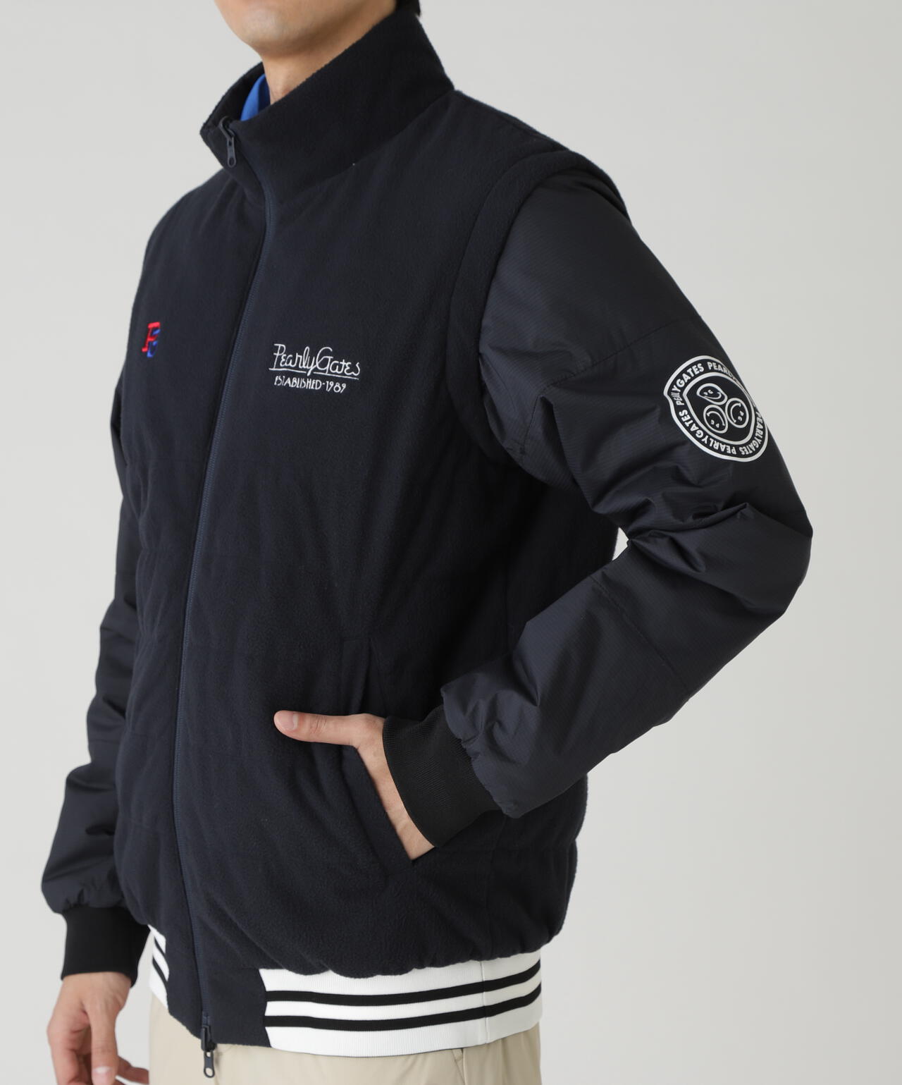 Nyストレッチリップストップ×超KARUISHI軽量中綿リバーシブルスタンドブルゾン