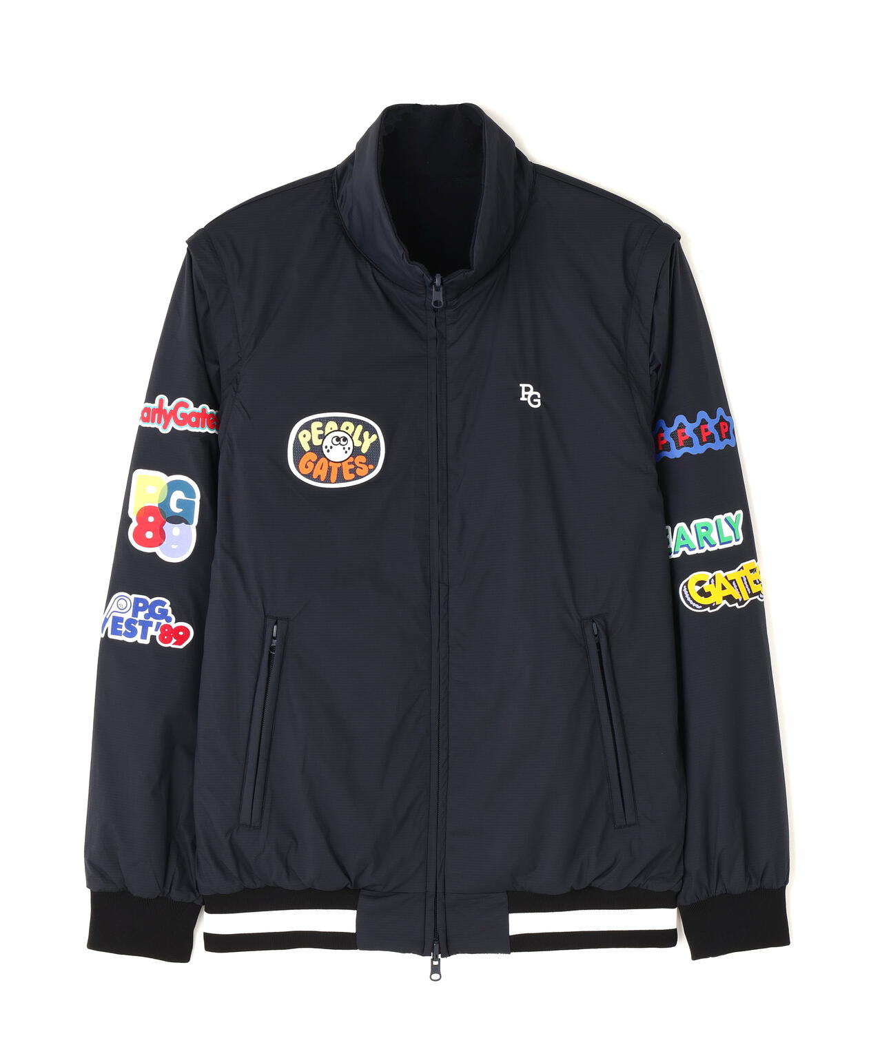 Nyストレッチリップストップ×超KARUISHI軽量中綿リバーシブルスタンドブルゾン