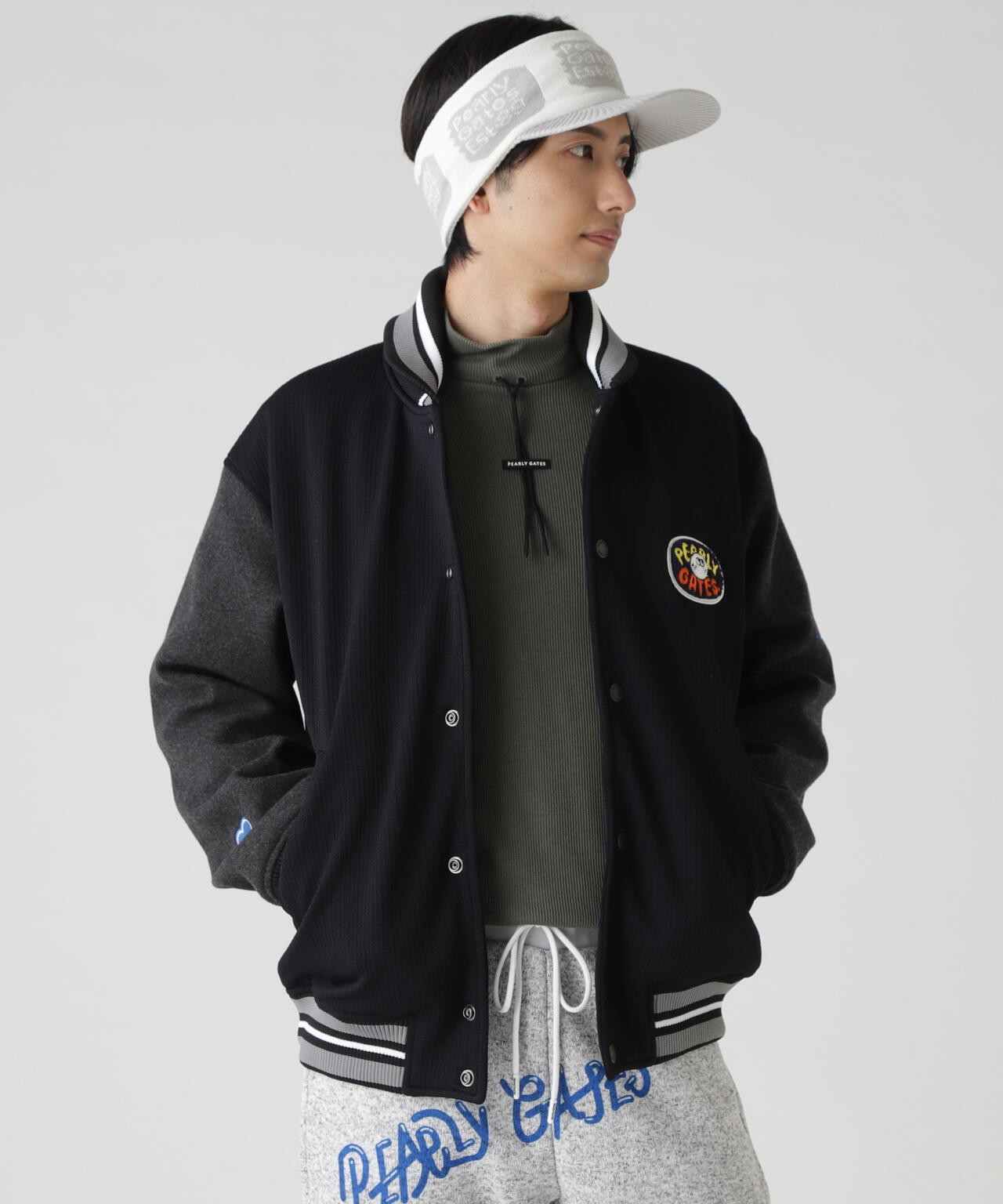 ☆極美品☆パーリーゲイツ　ジャンパー　ジャケット　ヘリンボーン　レザー　サイズ5 楽天市場】PEARLY GATES 35th タフレックス フルジップブルゾン