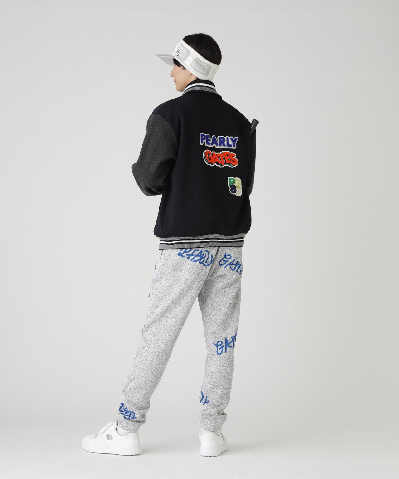 PeストレッチヘリンボーンJQ裏起毛スタジャン