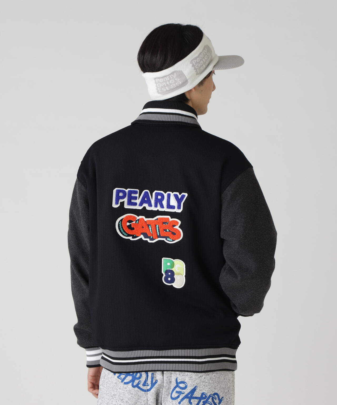 PeストレッチヘリンボーンJQ裏起毛スタジャン