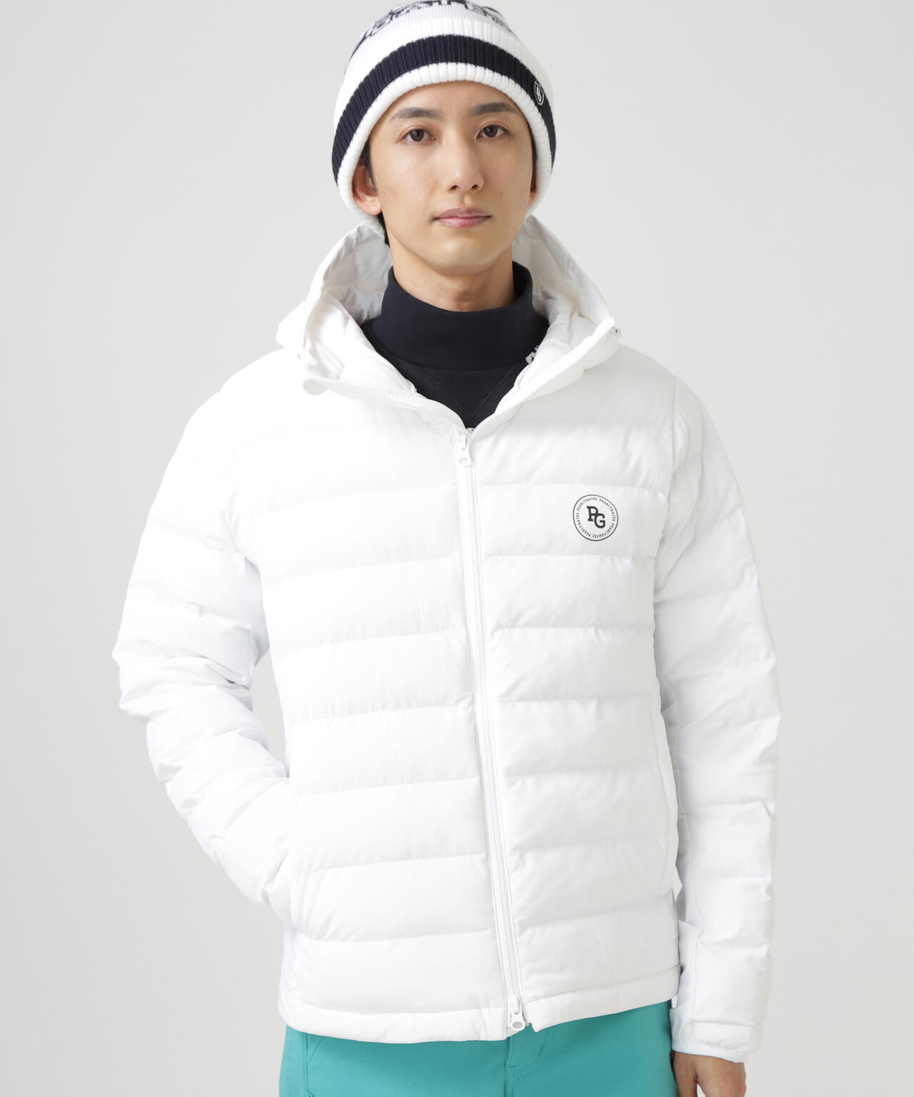 NyストレッチBIGリップストップ中綿フーディブルゾン