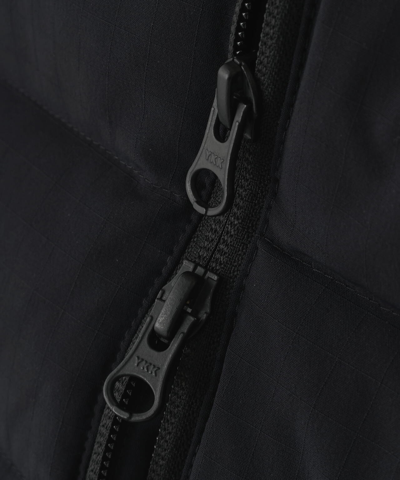 NyストレッチBIGリップストップ中綿フーディブルゾン