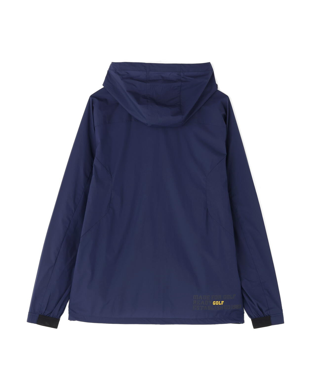 ナイロンストレッチタフタラミネートフーディブルゾン