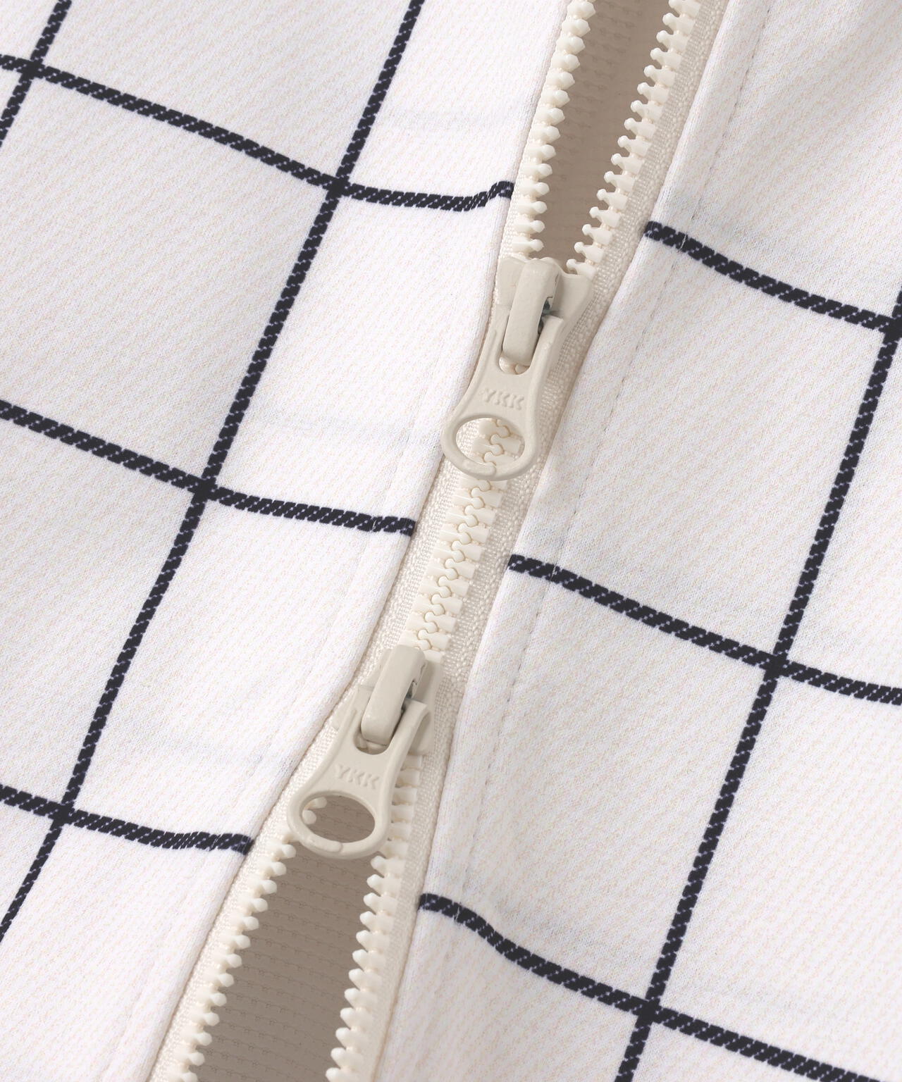 Peカチオンメランジ天竺ジップアップブルゾン ＜ウィンドペン＞