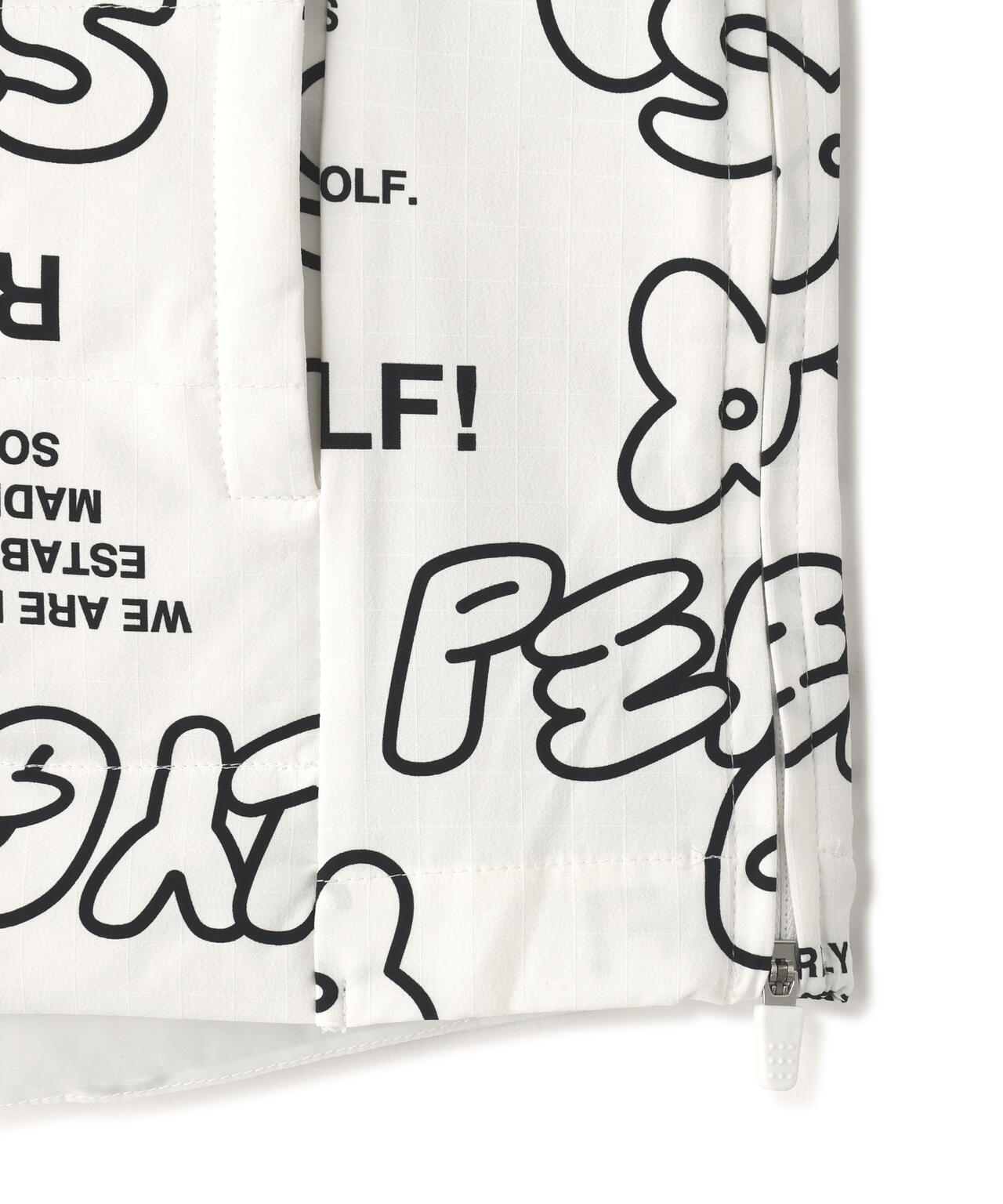 NyストレッチBIGリップストップ中綿2WAYスニードジャック ＜ロゴ×花柄