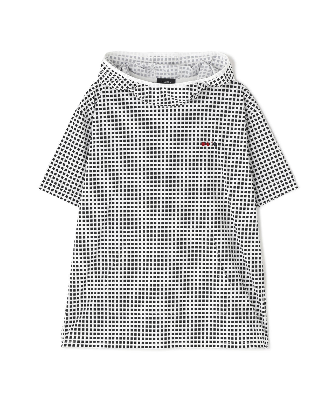 綿ライクNY/PUハイストレッチ半袖フーディスニード