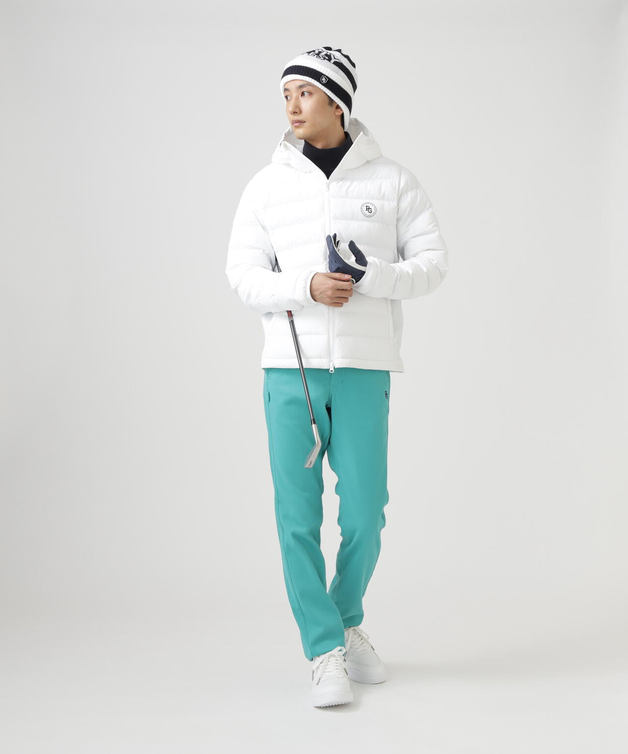 C/Peストレッチカルゼ裏地付きパンツ