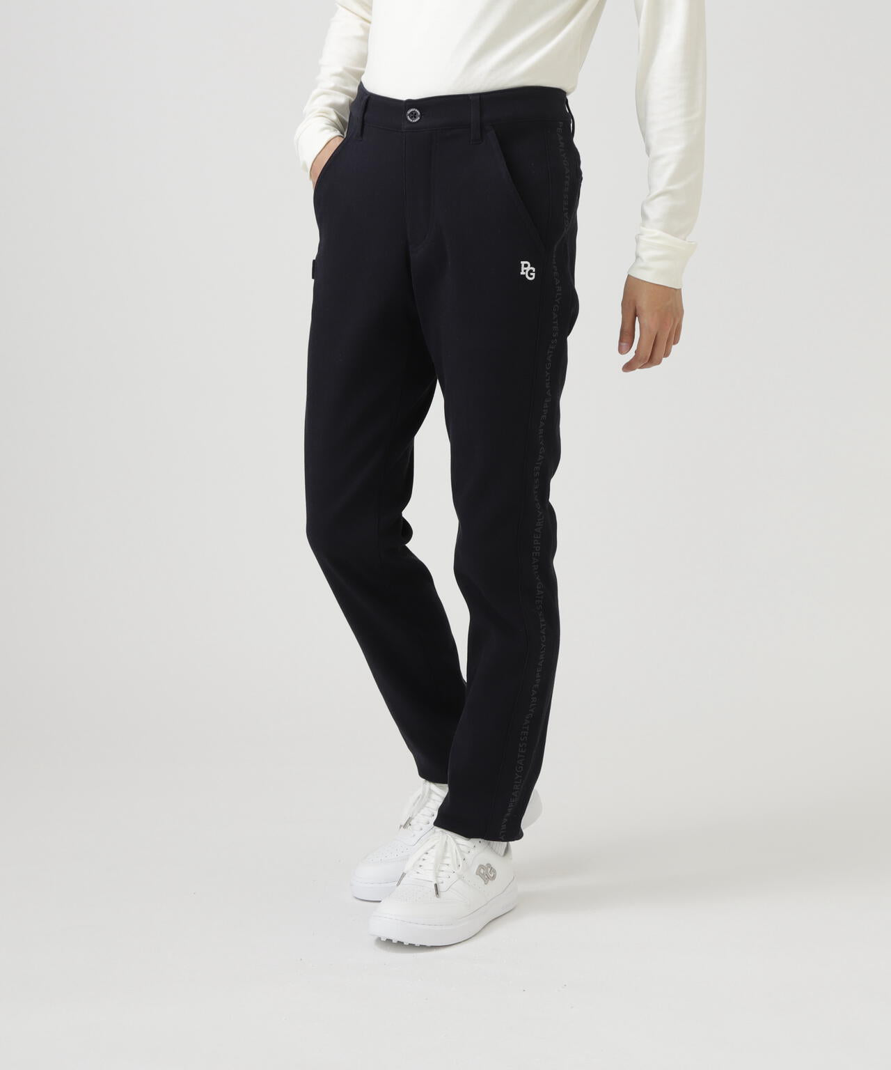 C/Peストレッチカルゼ裏地付きパンツ