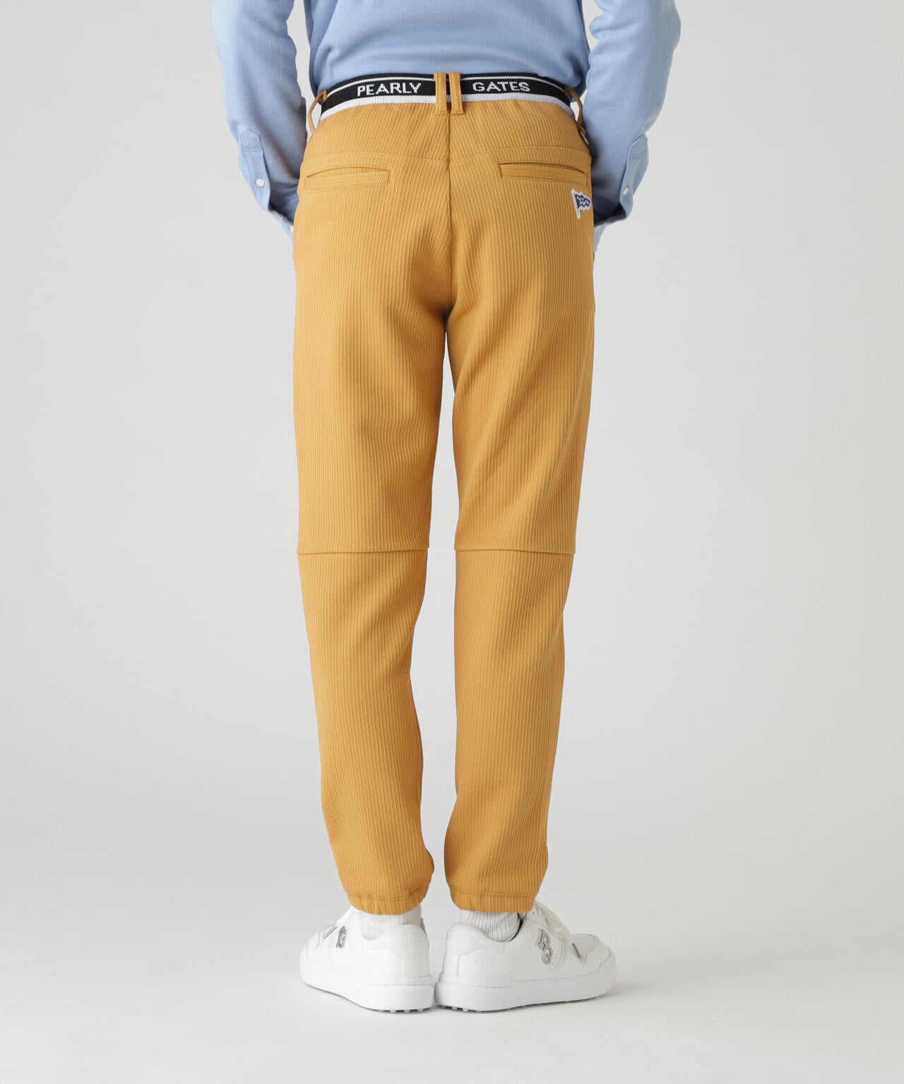 ★新品正規品★パーリーゲイツジョガーパンツベージュ豹柄パンツ即完売品　サイズ６ PeストレッチヘリンボーンJQ裏起毛ジョガーパンツ | PEARLY GATES