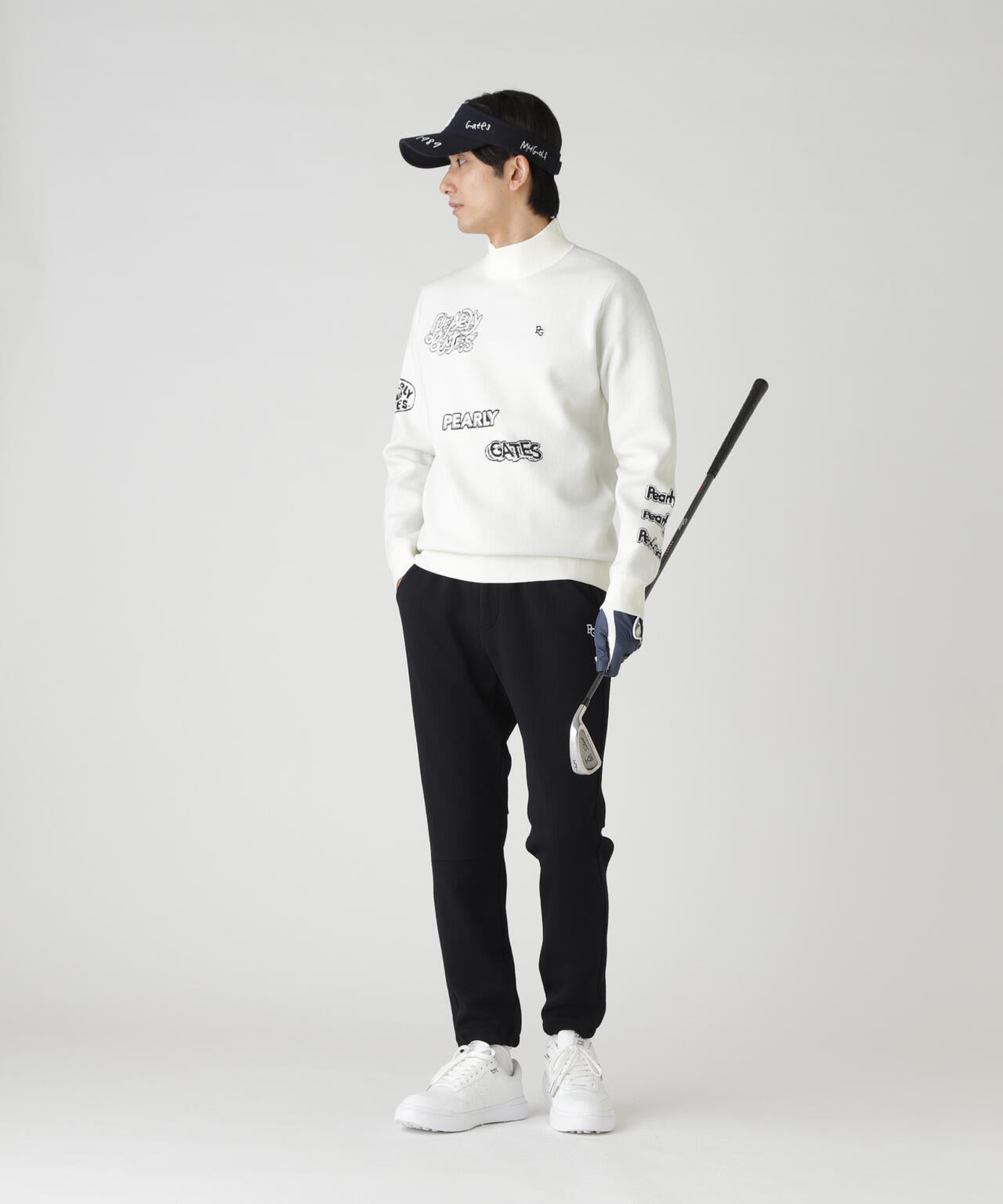 PeストレッチヘリンボーンJQ裏起毛ジョガーパンツ | PEARLY GATES