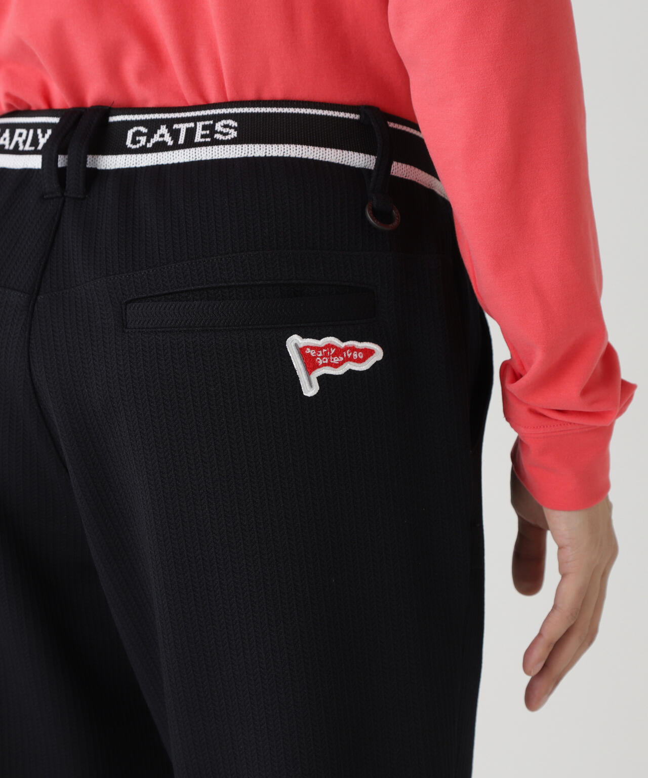 PeストレッチヘリンボーンJQ裏起毛ジョガーパンツ | PEARLY GATES