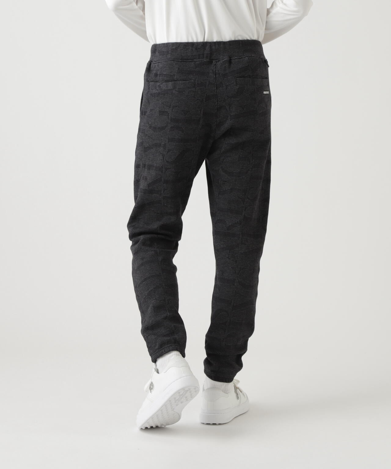 裏毛ストレッチロゴジャガードジョガーパンツ