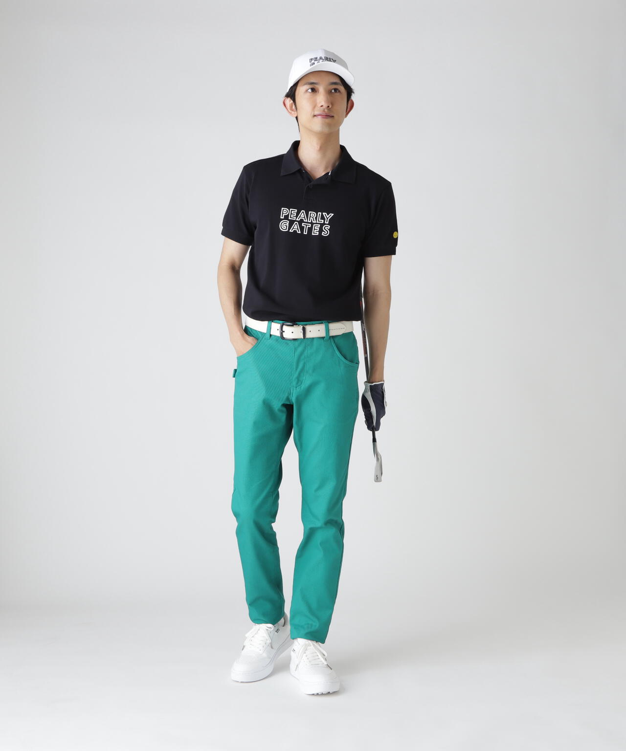 PG is PG C/Peストレッチカルゼ5ポケットパンツ