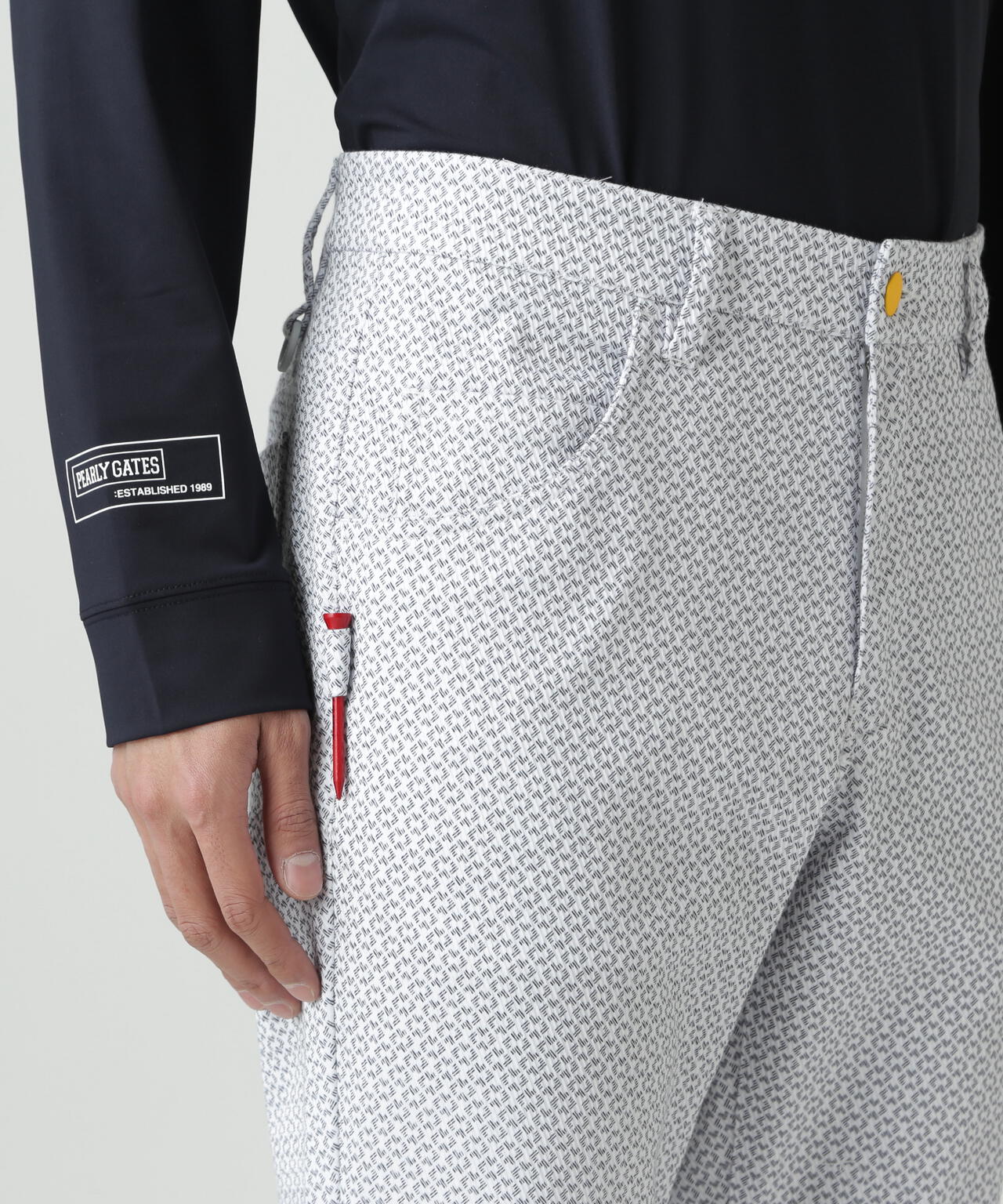 PG is PG 変形ダイヤ柄C/Peストレッチカルゼ5ポケットパンツ