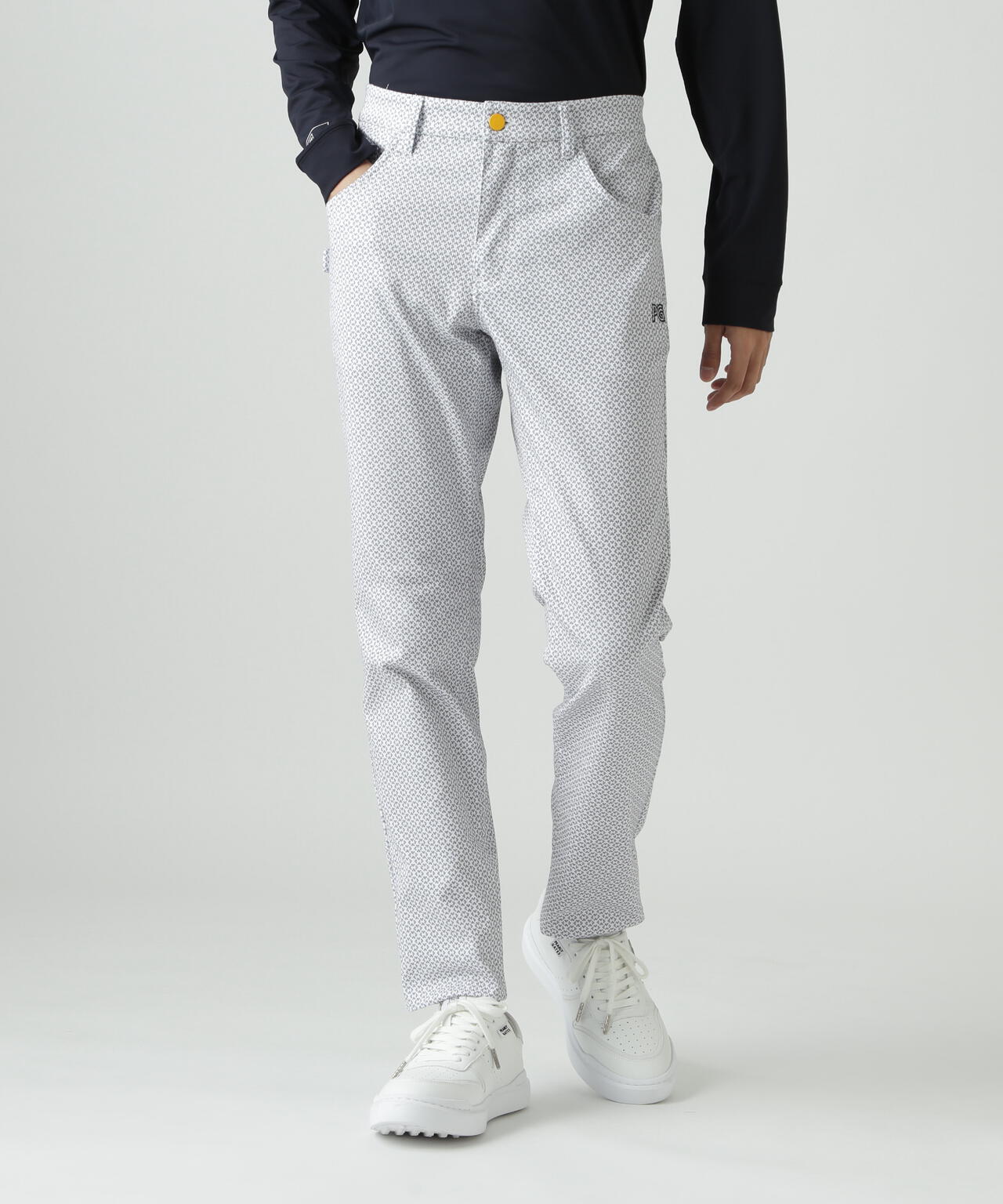 PG is PG 変形ダイヤ柄C/Peストレッチカルゼ5ポケットパンツ | PEARLY