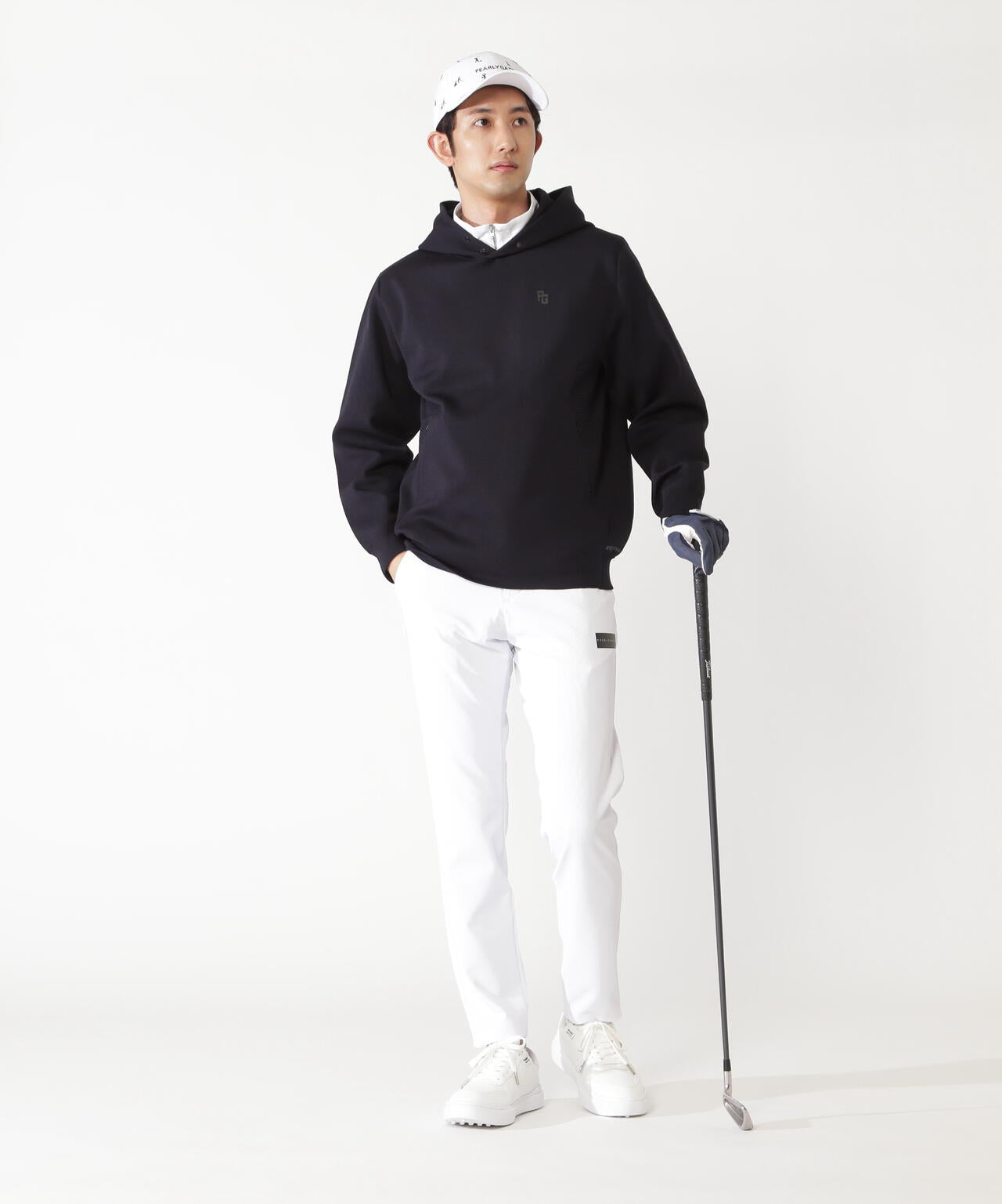 パーリーゲイツ ドビーピラミッド 表地ピーチボンディング5Pパンツ（WHT／5） Peストレッチドビーパンツ | PEARLY GATES（パーリーゲイツ） ｜【公式 メンズウェア