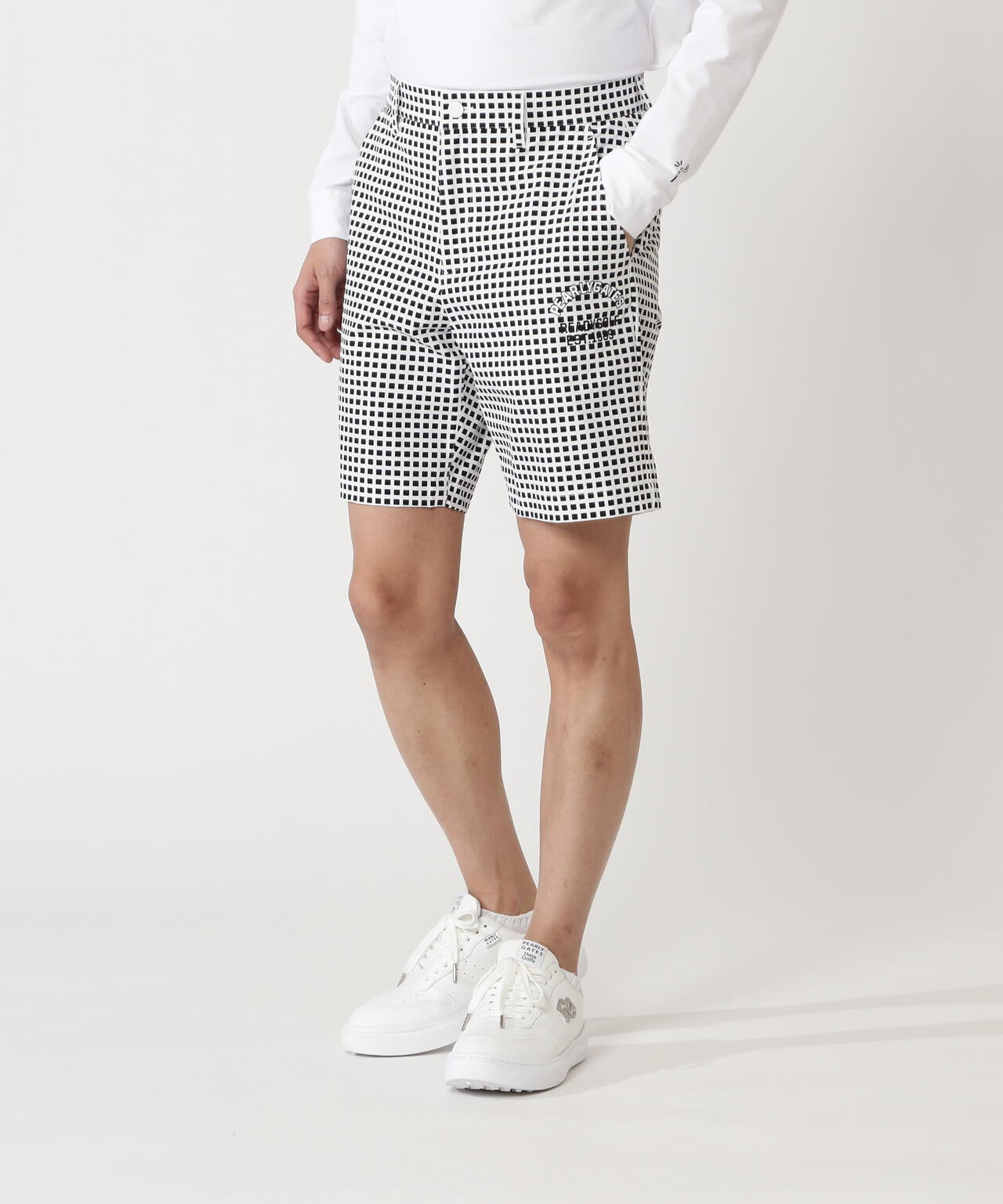 s*☻様 3 PGG パーリーゲイツ ストレッチ ショートパンツ 定価26,40 綿ライクNY/PUハイストレッチショートパンツ | PEARLY GATES（パーリー