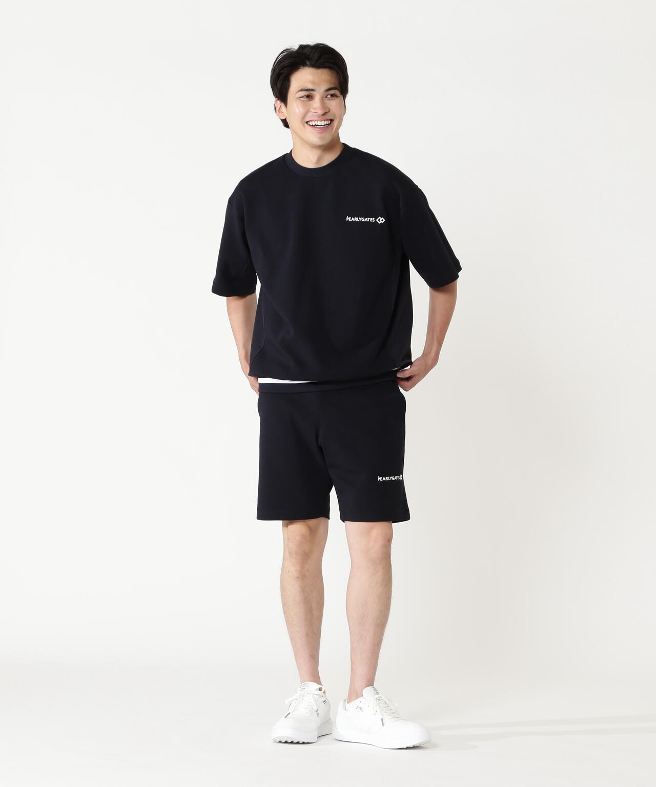N*o様 【新品　未使用】Pearly Gates 黒 ショートパンツ XL PEARLYGATES×Colantotteスイッチングリカバリーショートパンツ