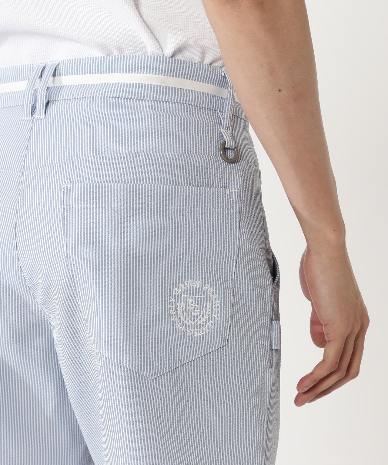 ストライプPeストレッチサッカーショートパンツ | PEARLY GATES