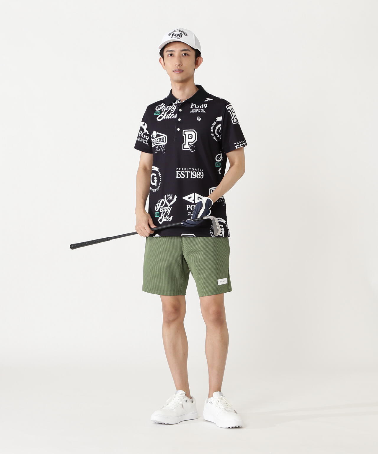 サッカーストライプ2WAYストレッチショートパンツ［Relaxシルエット
