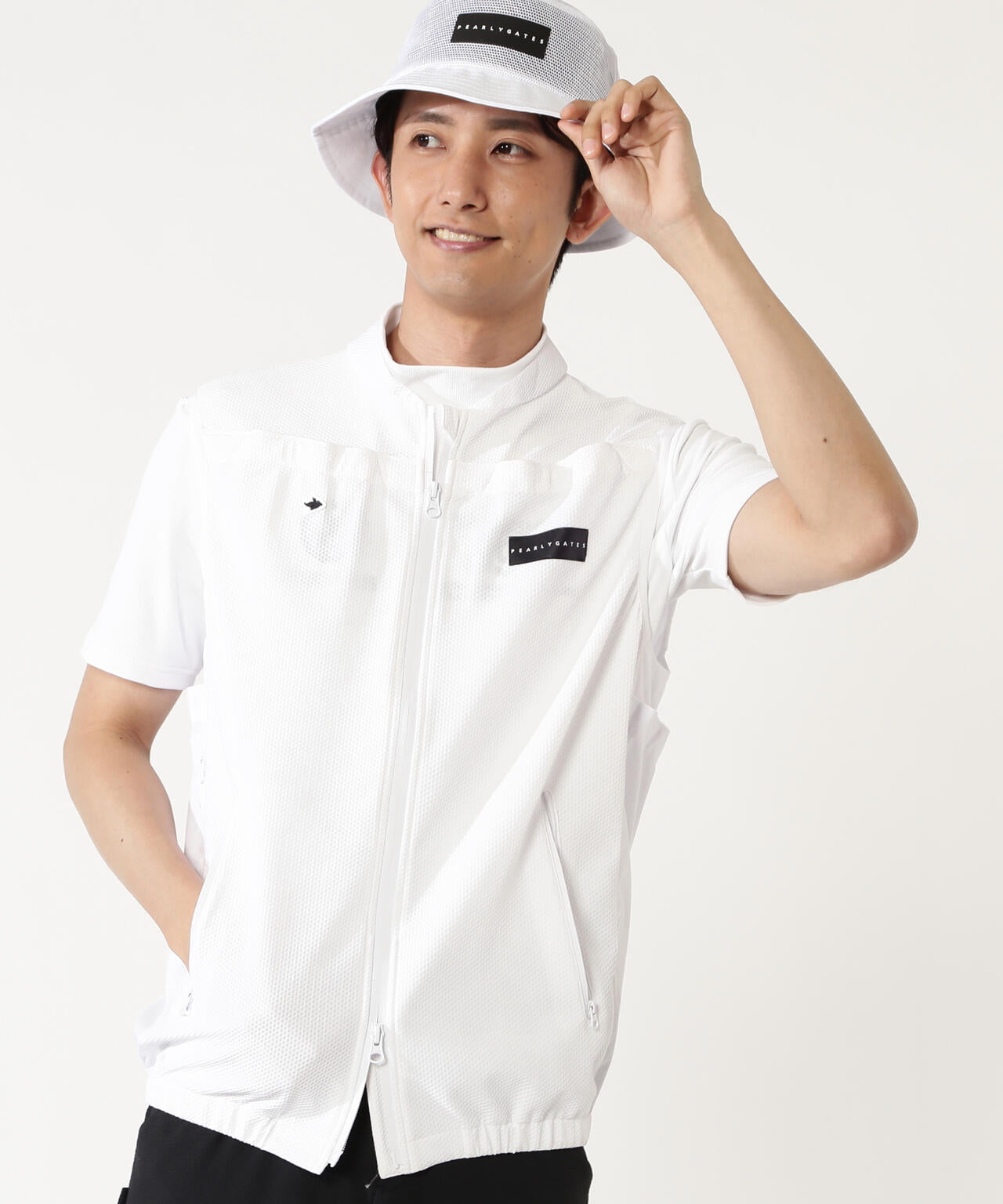 ファン＆ペルチェ付きディンプルメッシュストレッチラミネート