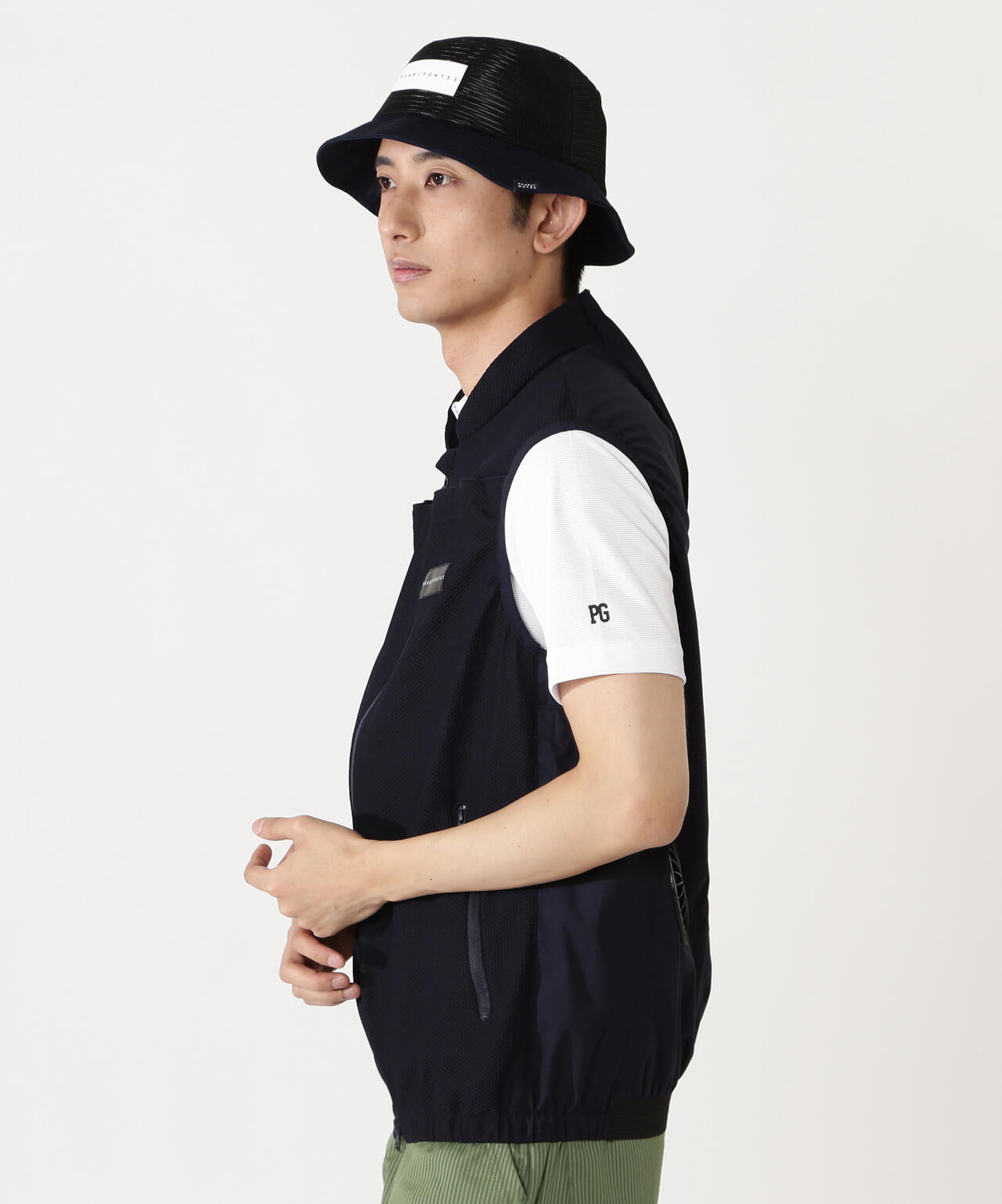 ファン＆ペルチェ付きディンプルメッシュストレッチラミネート