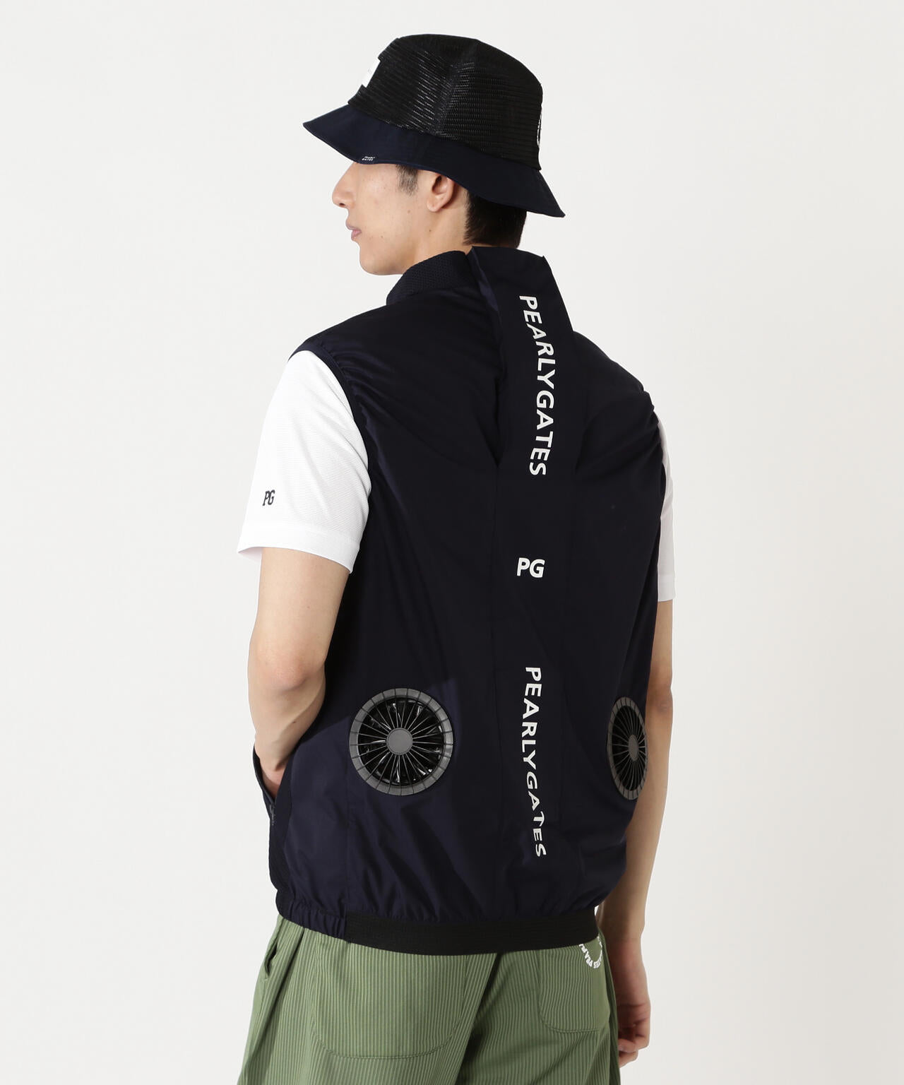 ファン＆ペルチェ付きディンプルメッシュストレッチラミネート