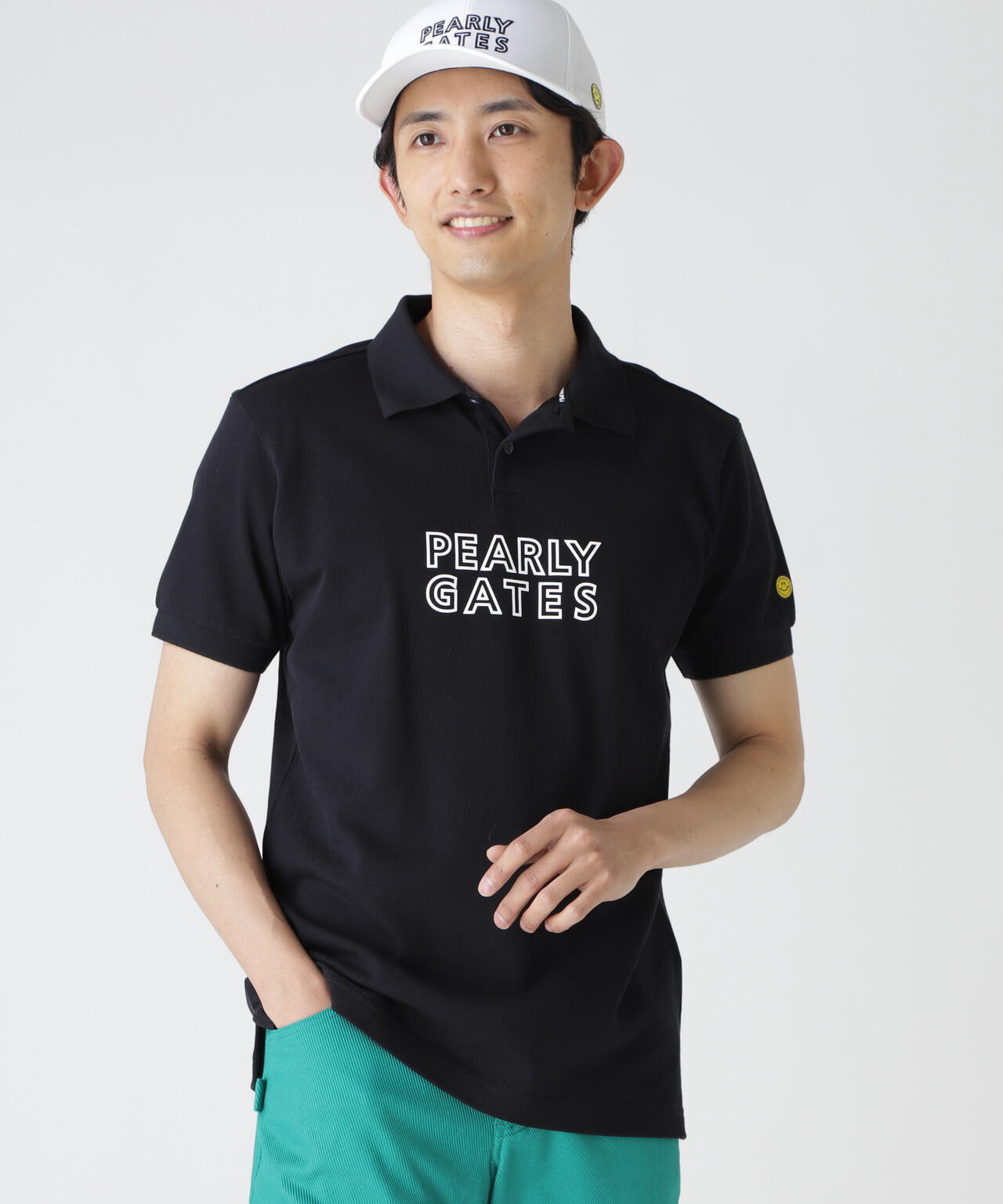 ♡新品未使用品♡PEARLY GATES半袖ポロシャツ　カノコボーダ吸水速乾　Ｍ PG is PG 表カノコ半袖ポロシャツ | PEARLY GATES（パーリーゲイツ