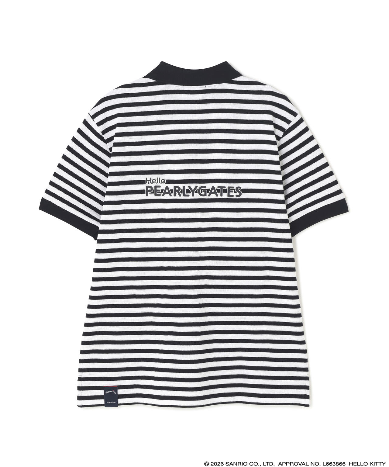 【Hello Kitty×PEARLY GATES】T/Cカノコ半袖ポロシャツ ＜ボーダー＞