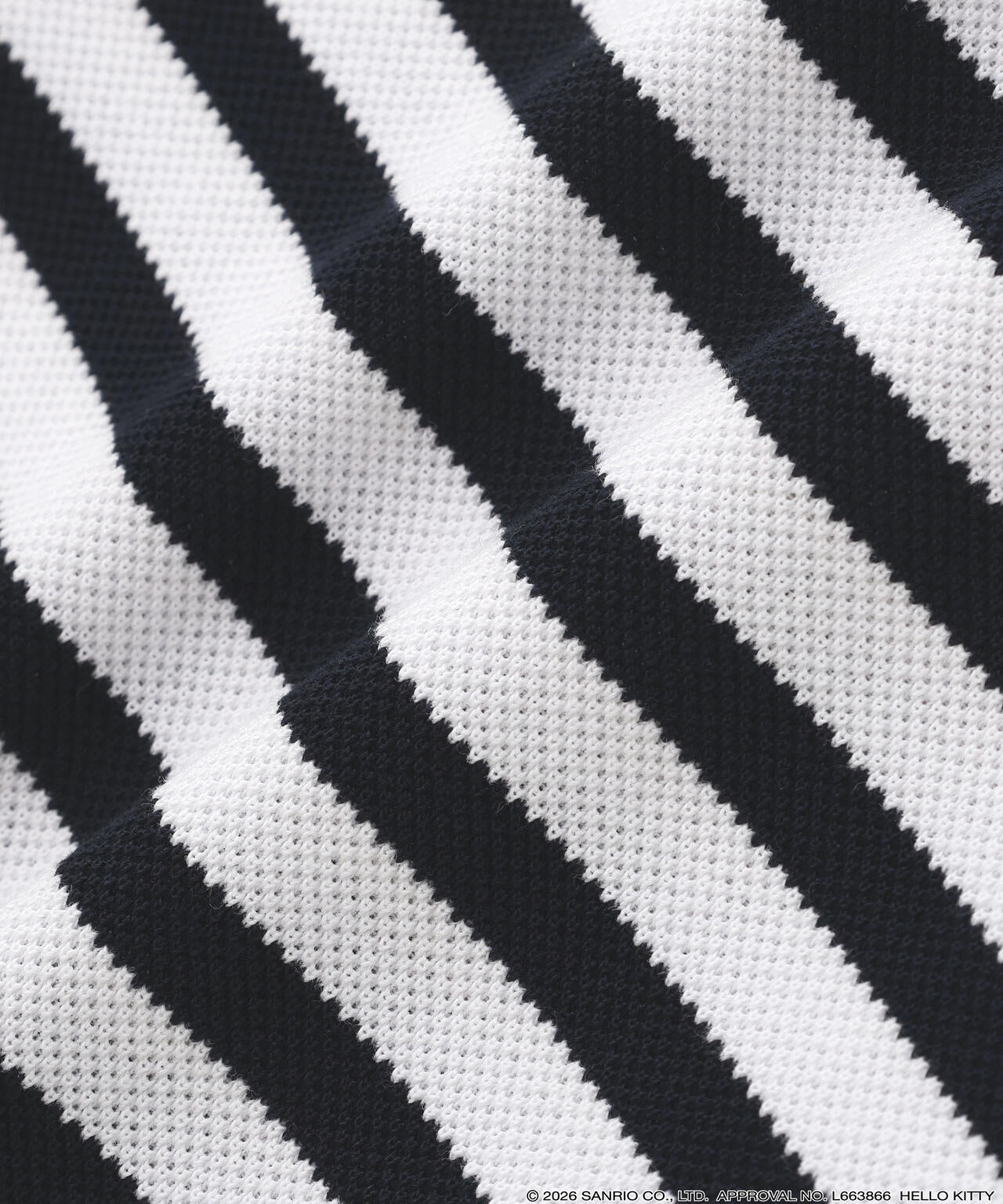 【Hello Kitty×PEARLY GATES】T/Cカノコ半袖ポロシャツ ＜ボーダー＞