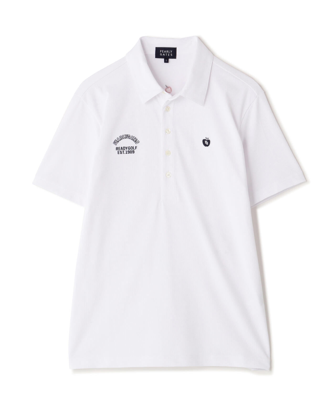 ワッフルメッシュジャージ半袖ポロシャツ