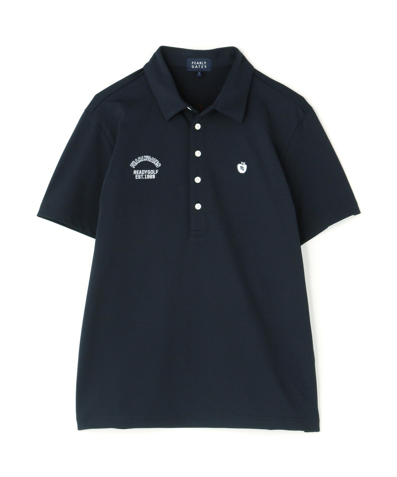 ワッフルメッシュジャージ半袖ポロシャツ