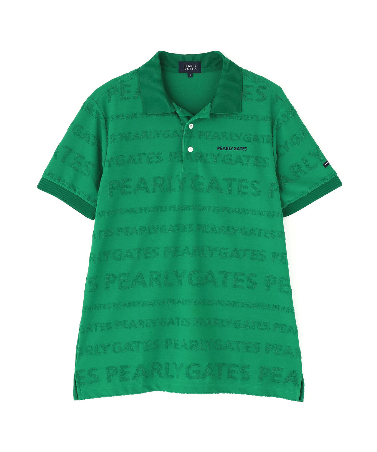 パイルジャガード半袖ポロシャツ