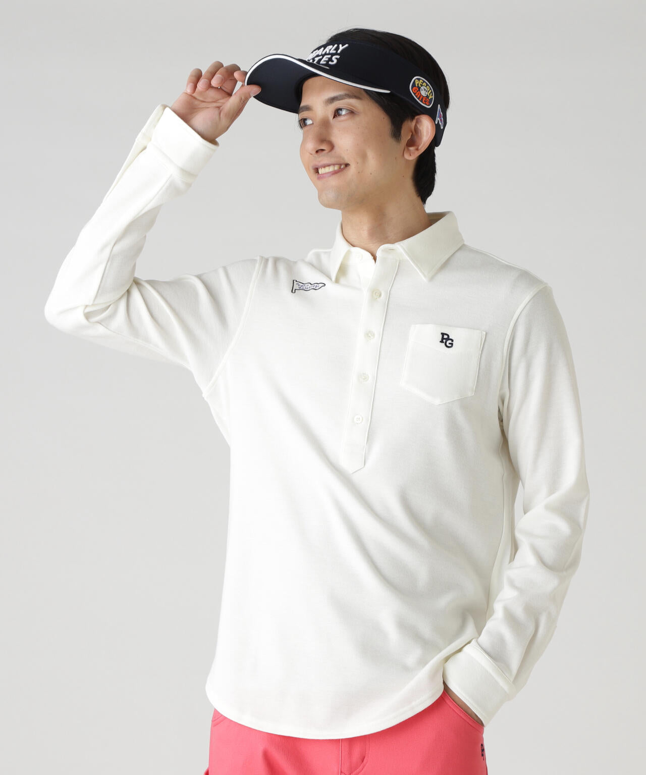 ソリストヒートストレッチ鹿の子スムース起毛長袖カットソートソープルオーバー